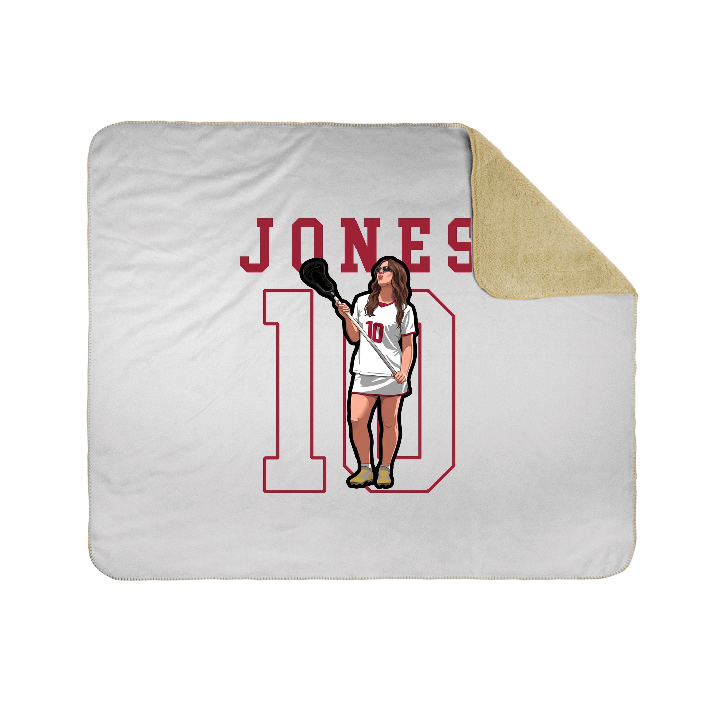 Throw Blanket — Shirsey in White