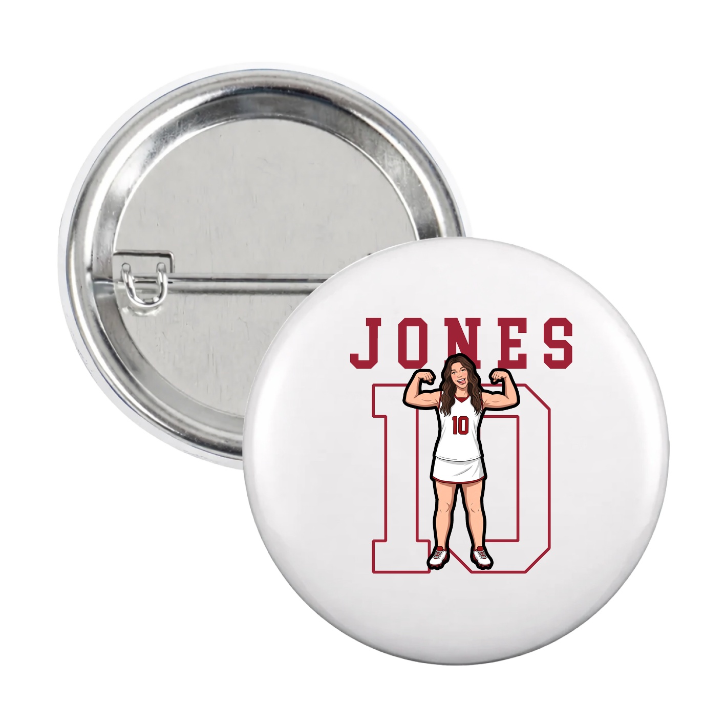 Game Day Button — Shirsey in White