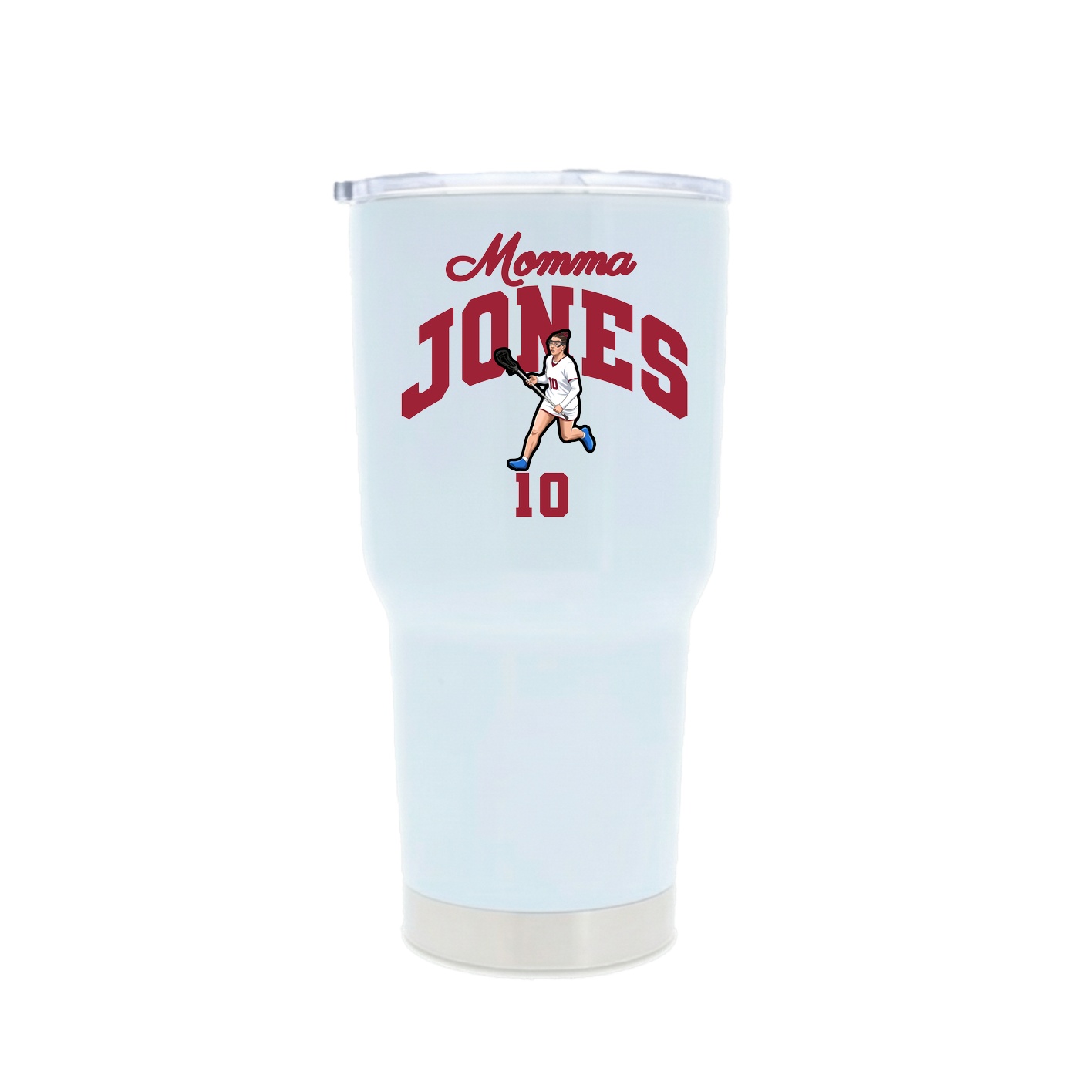 30oz Stainless Steel Tumbler — Mothers Day Arch in White