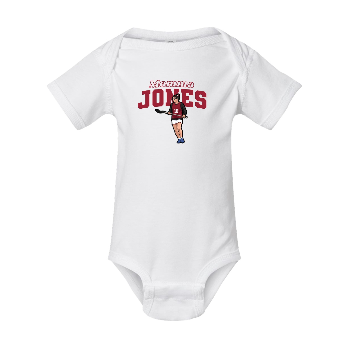 Baby Onesie — Mothers Day Block in White