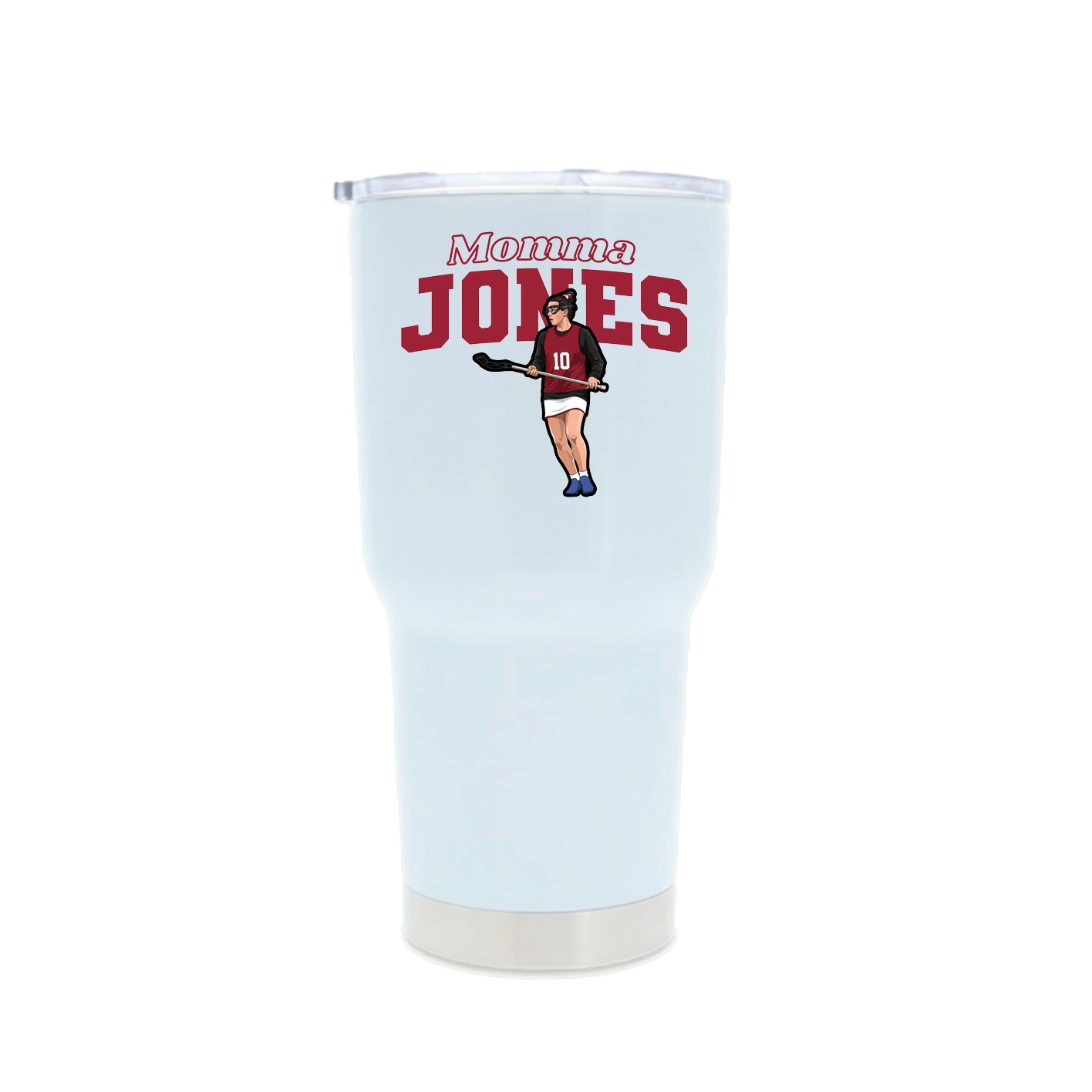 30oz Stainless Steel Tumbler — Mothers Day Block in White