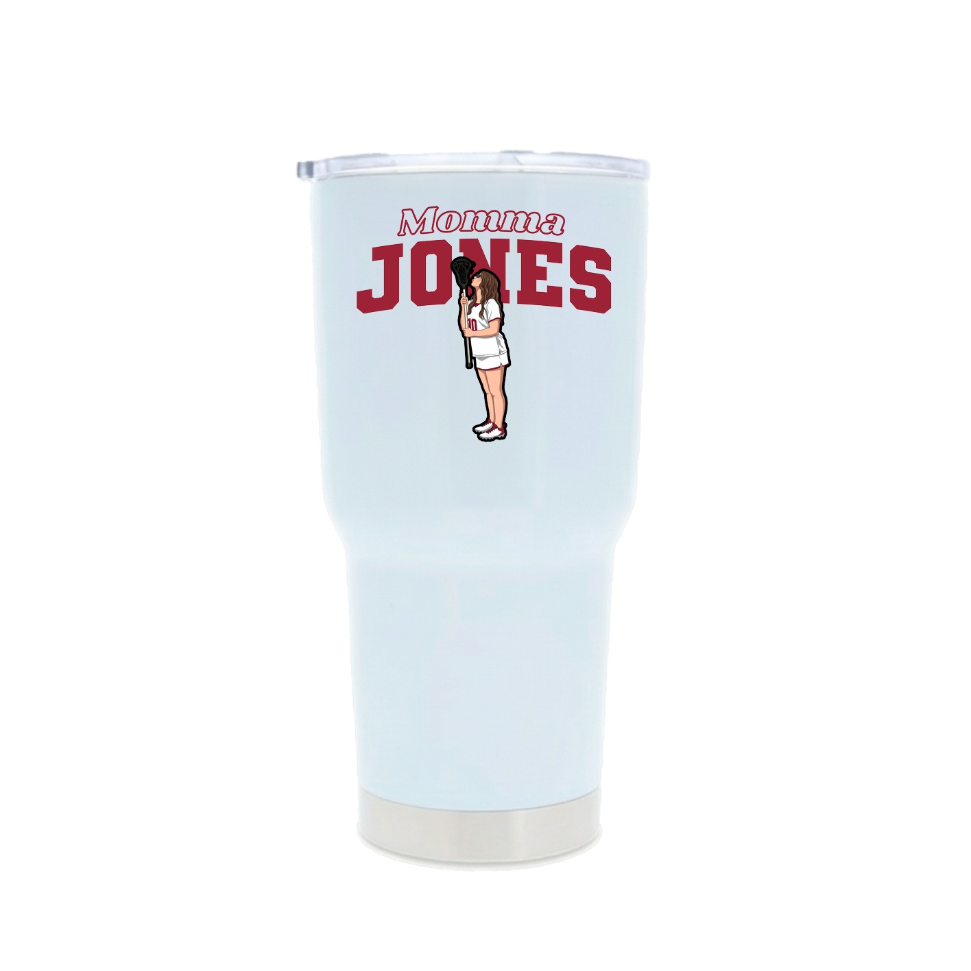 30oz Stainless Steel Tumbler — Mothers Day Block in White