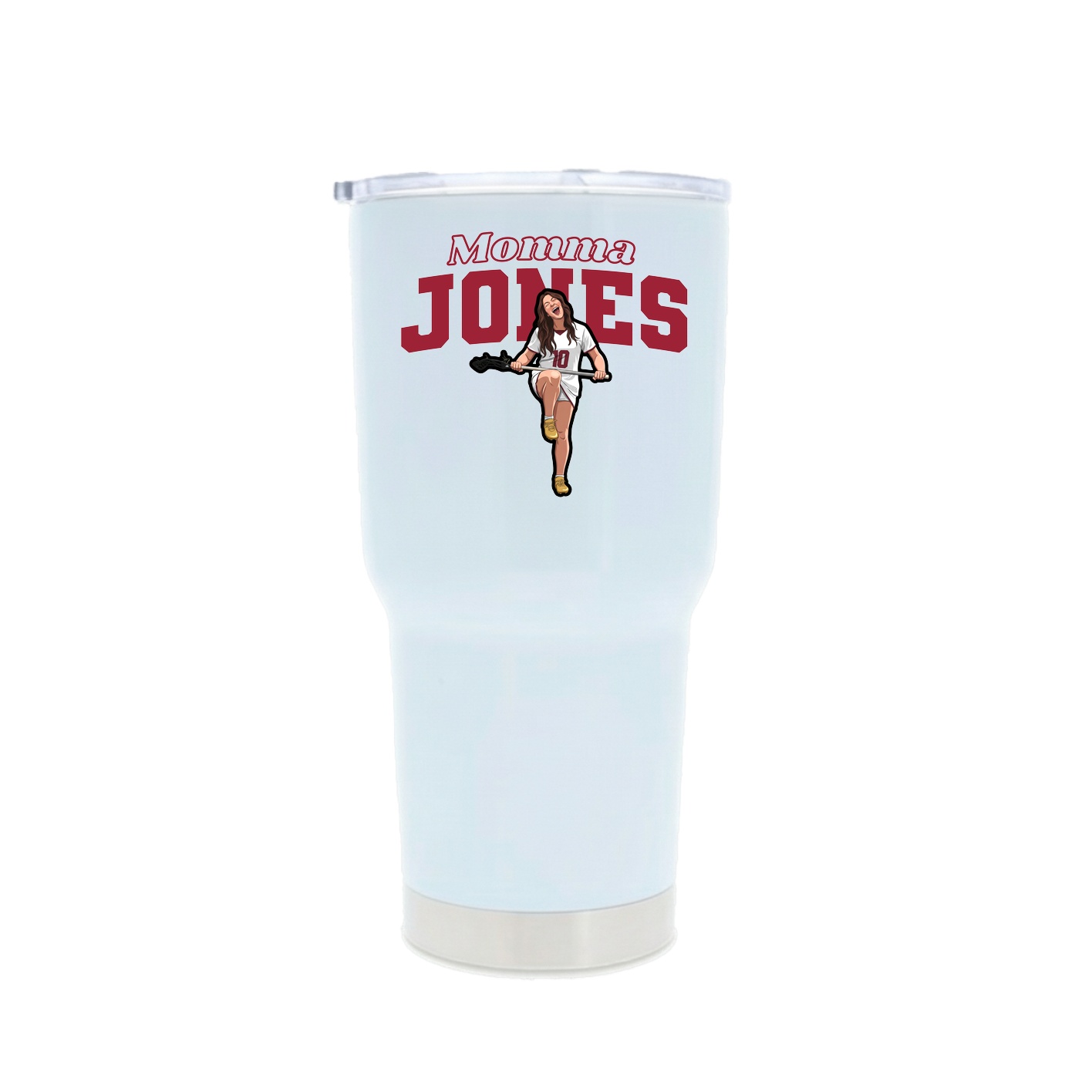 30oz Stainless Steel Tumbler — Mothers Day Block in White