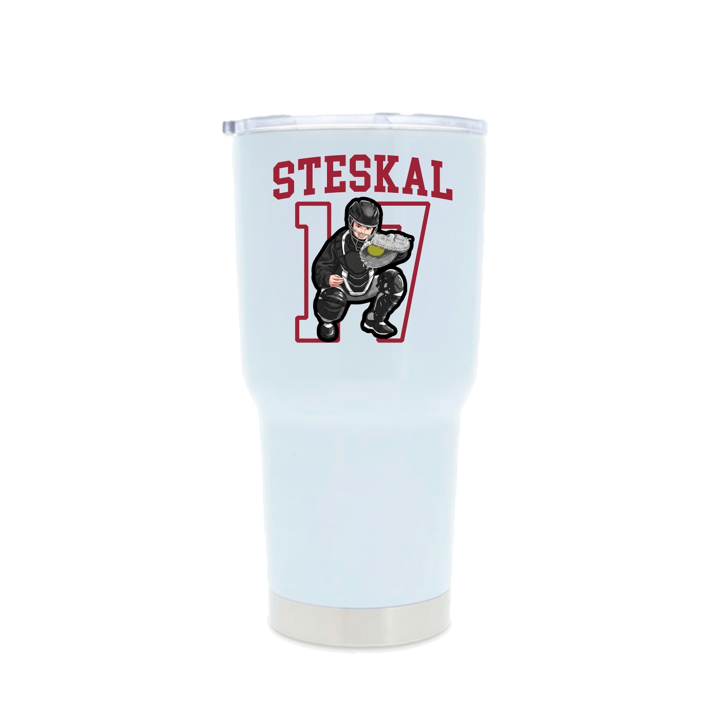 30oz Stainless Steel Tumbler — Shirsey in White