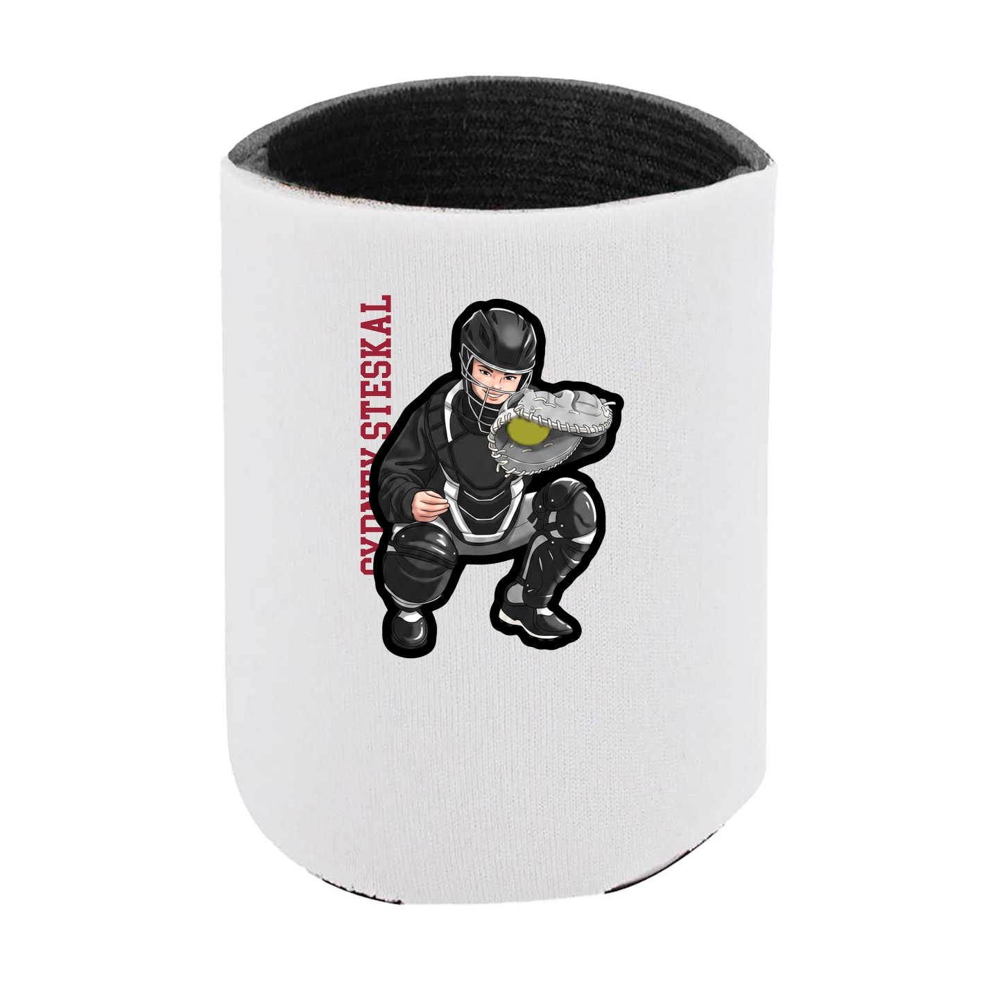 Can Holder — Name Vertical in White