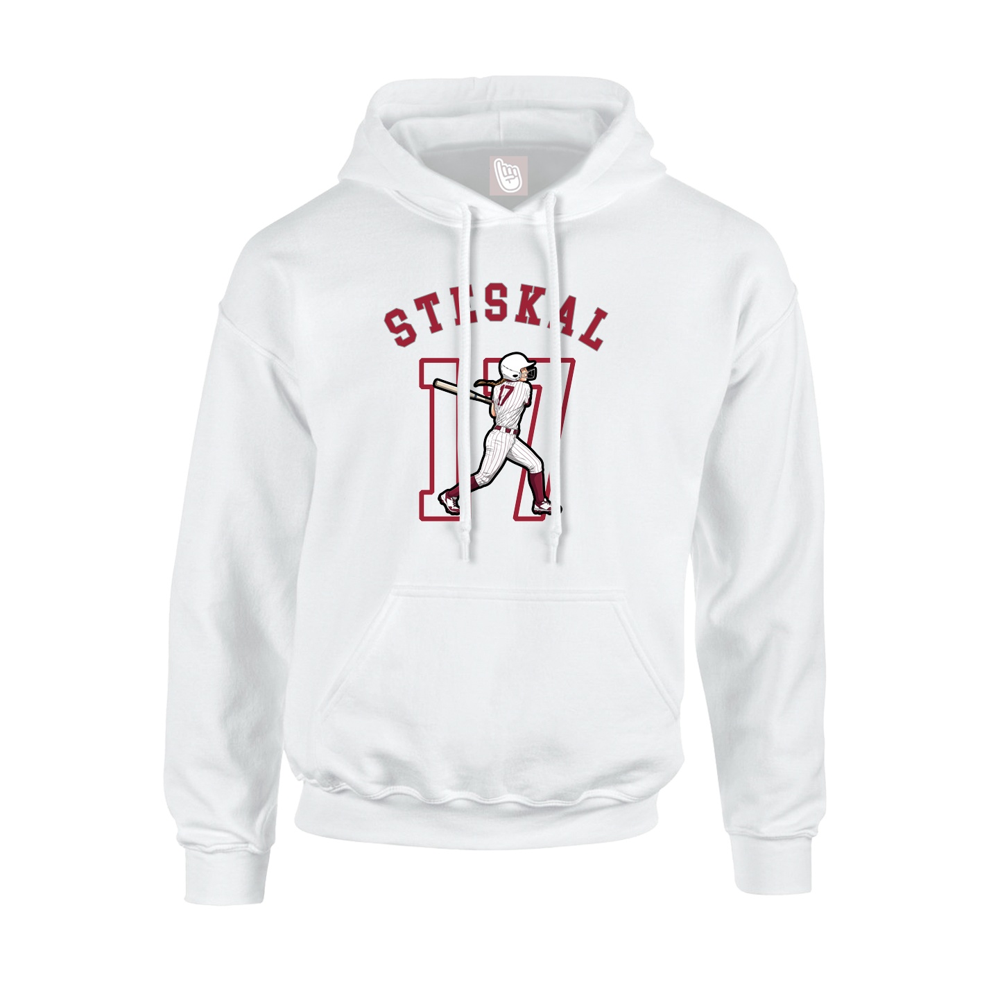 Youth Hoodie — Shirsey Arch in White