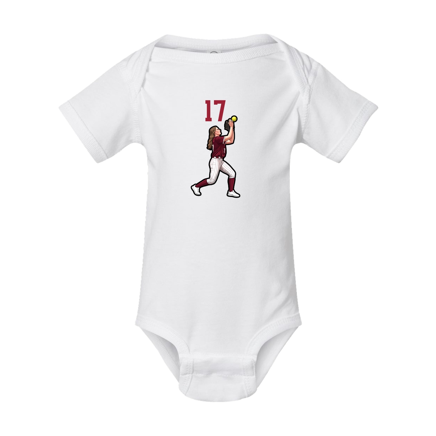 Baby Onesie — Number Top in White