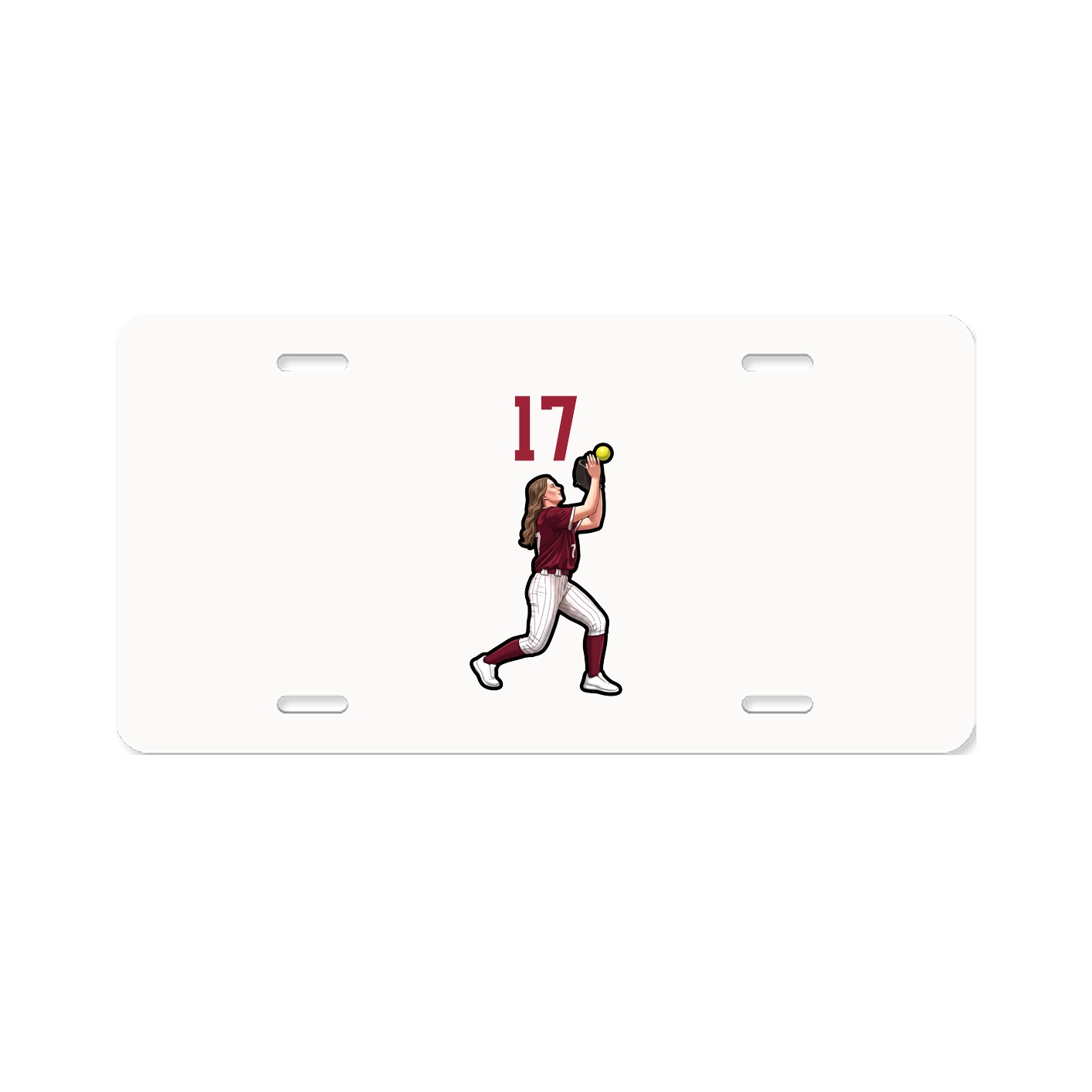License Plate — Number Top in Classic