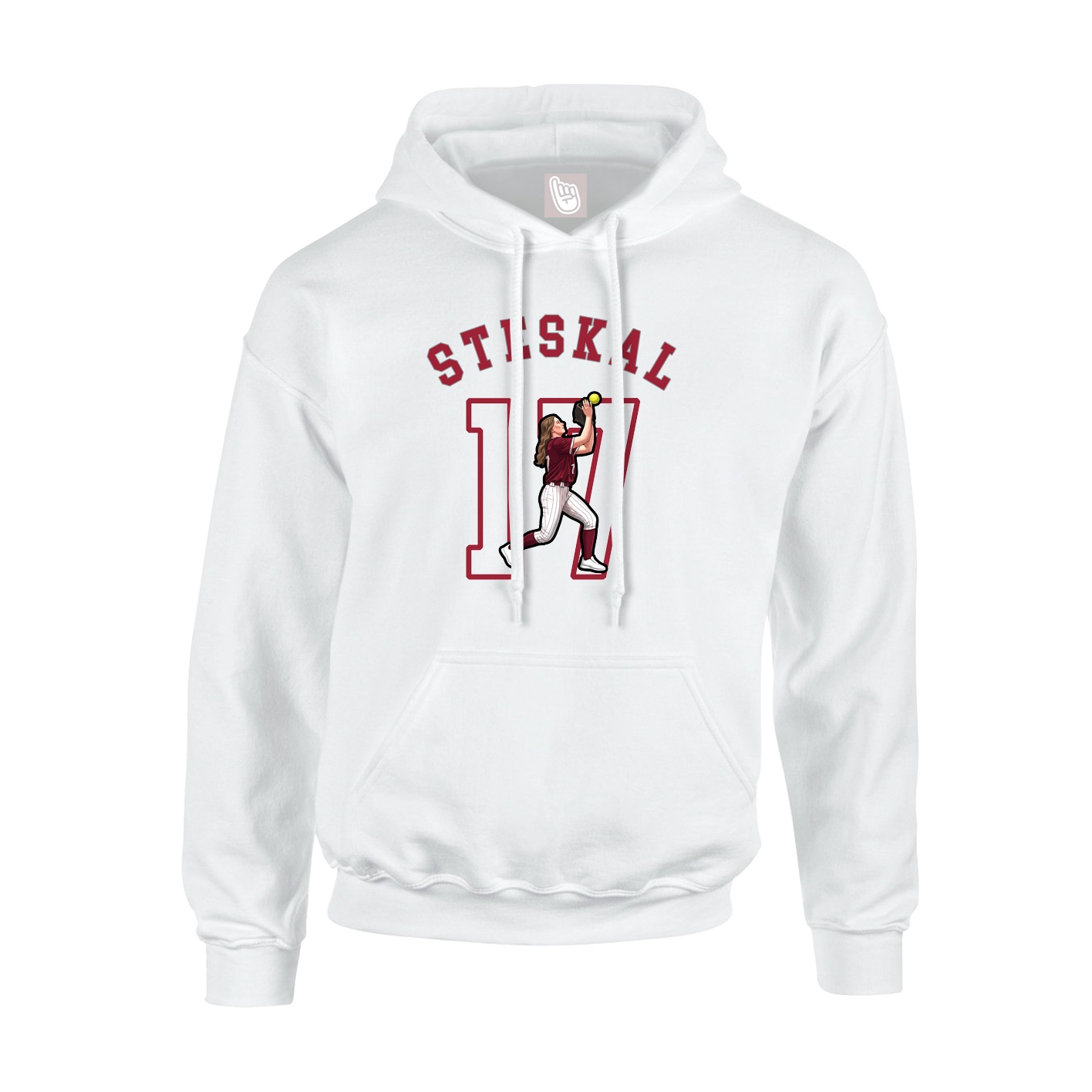 Youth Hoodie — Shirsey Arch in White