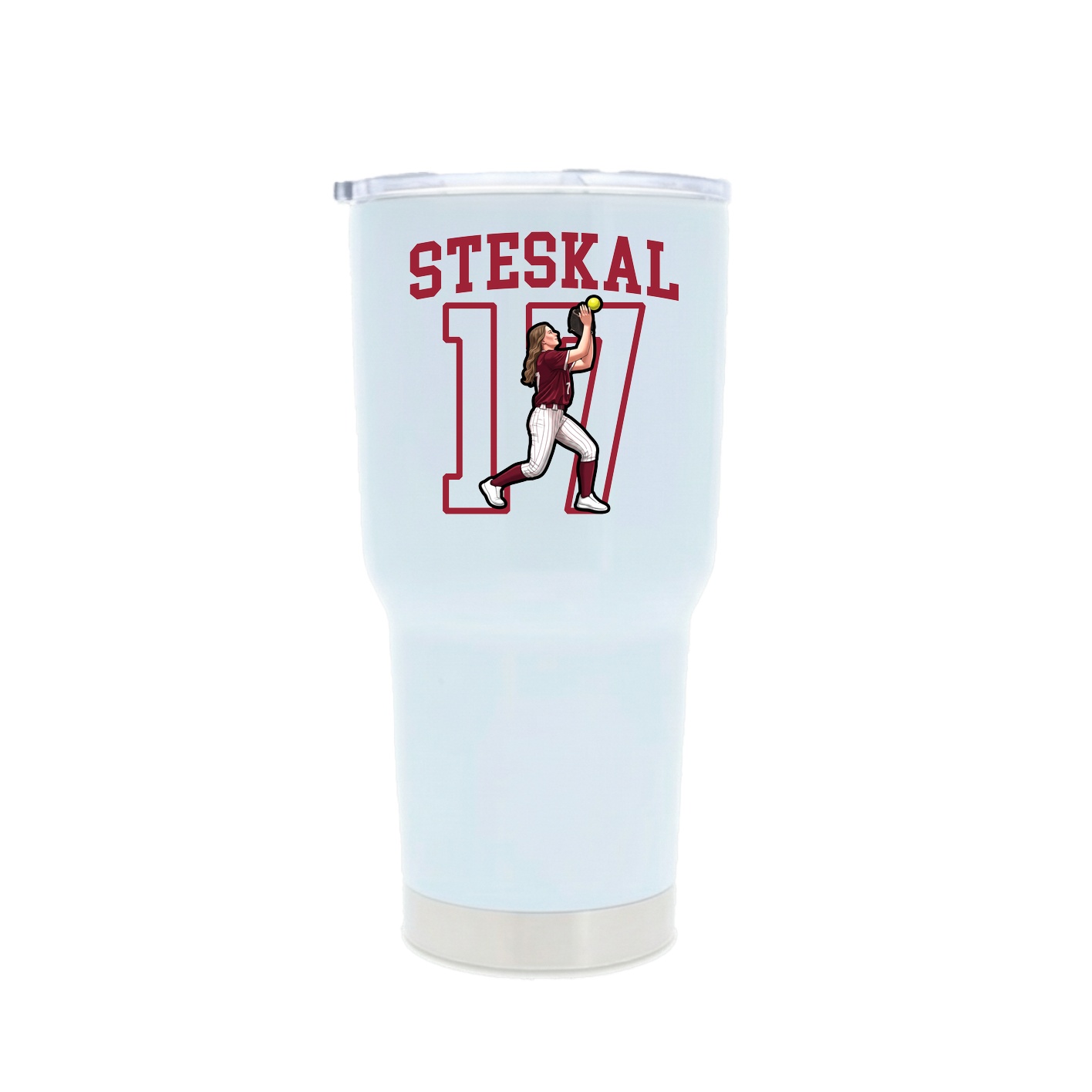 30oz Stainless Steel Tumbler — Shirsey in White