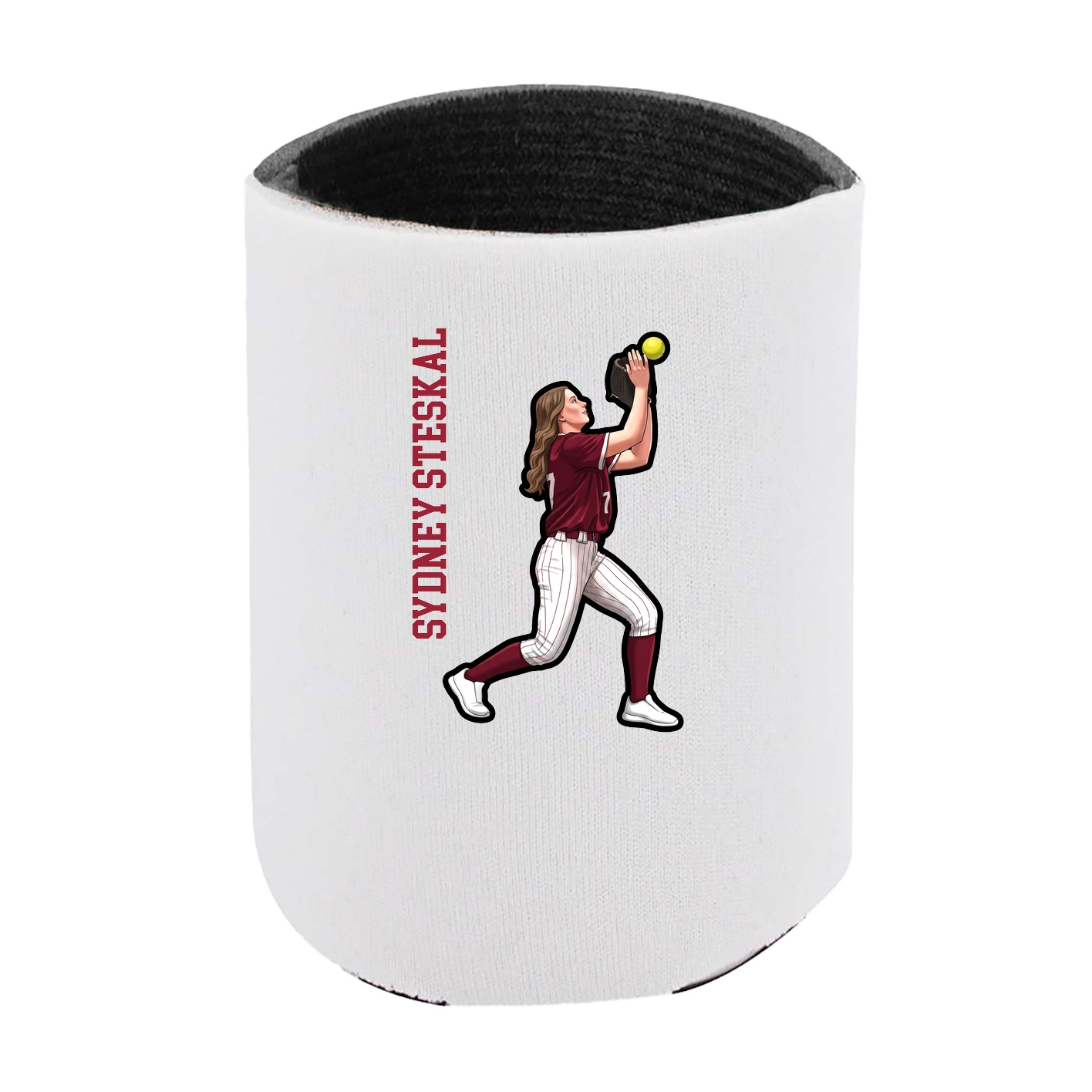 Can Holder — Name Vertical in White