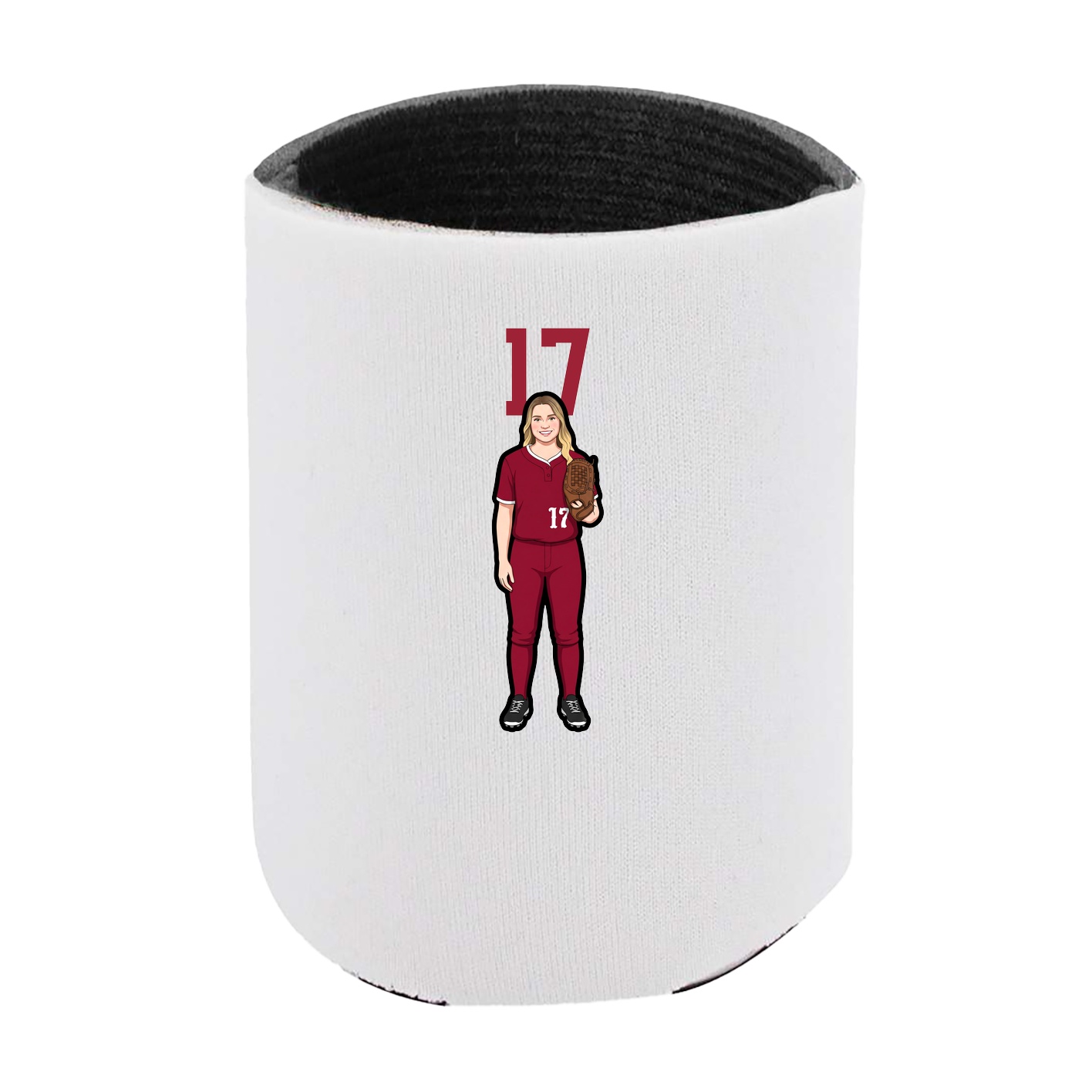 Can Holder — Number Top in White