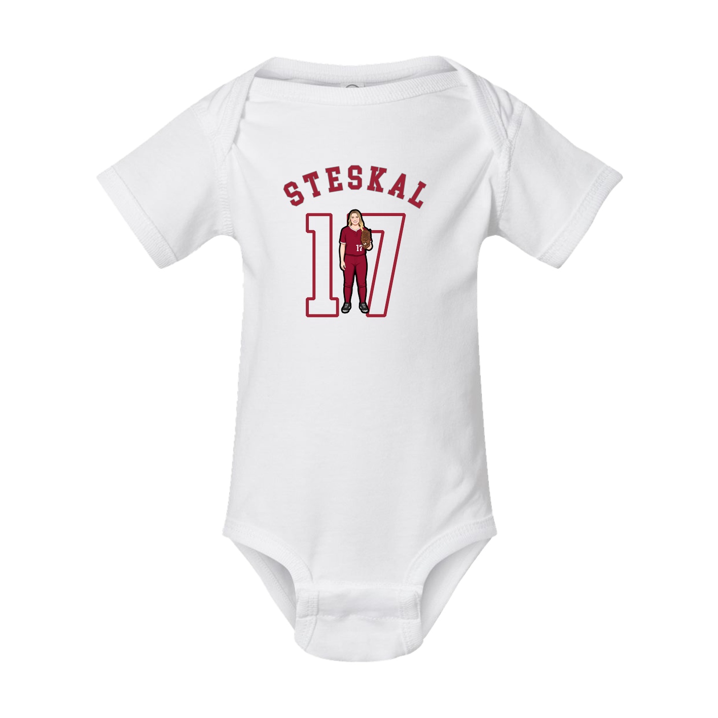 Baby Onesie — Shirsey Arch in White