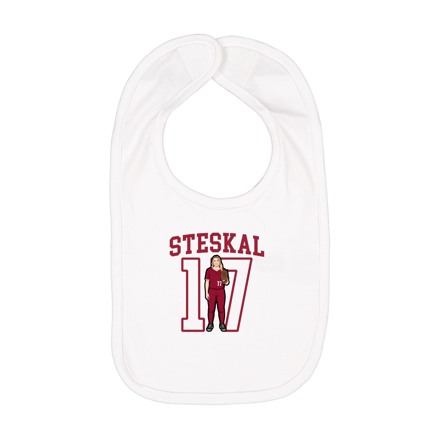 Infant Bib — Shirsey in White