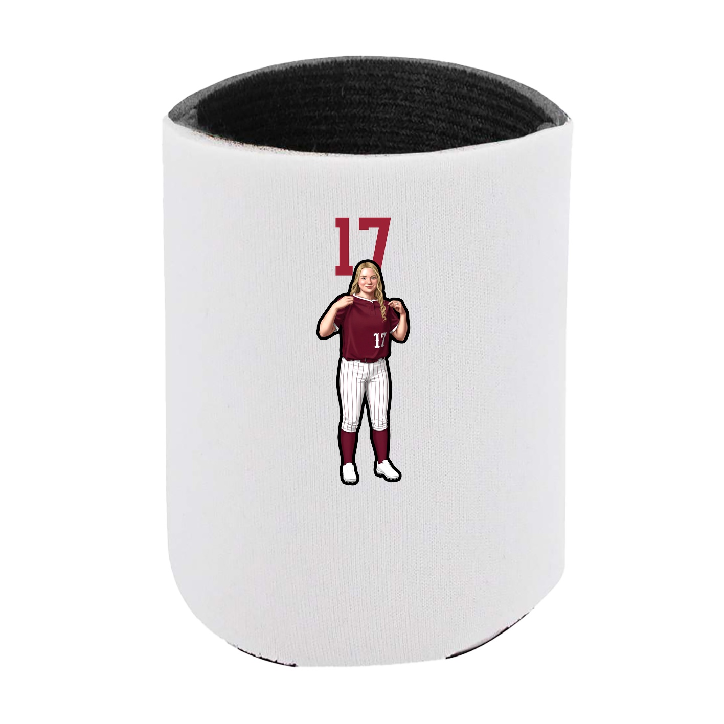 Can Holder — Number Top in White