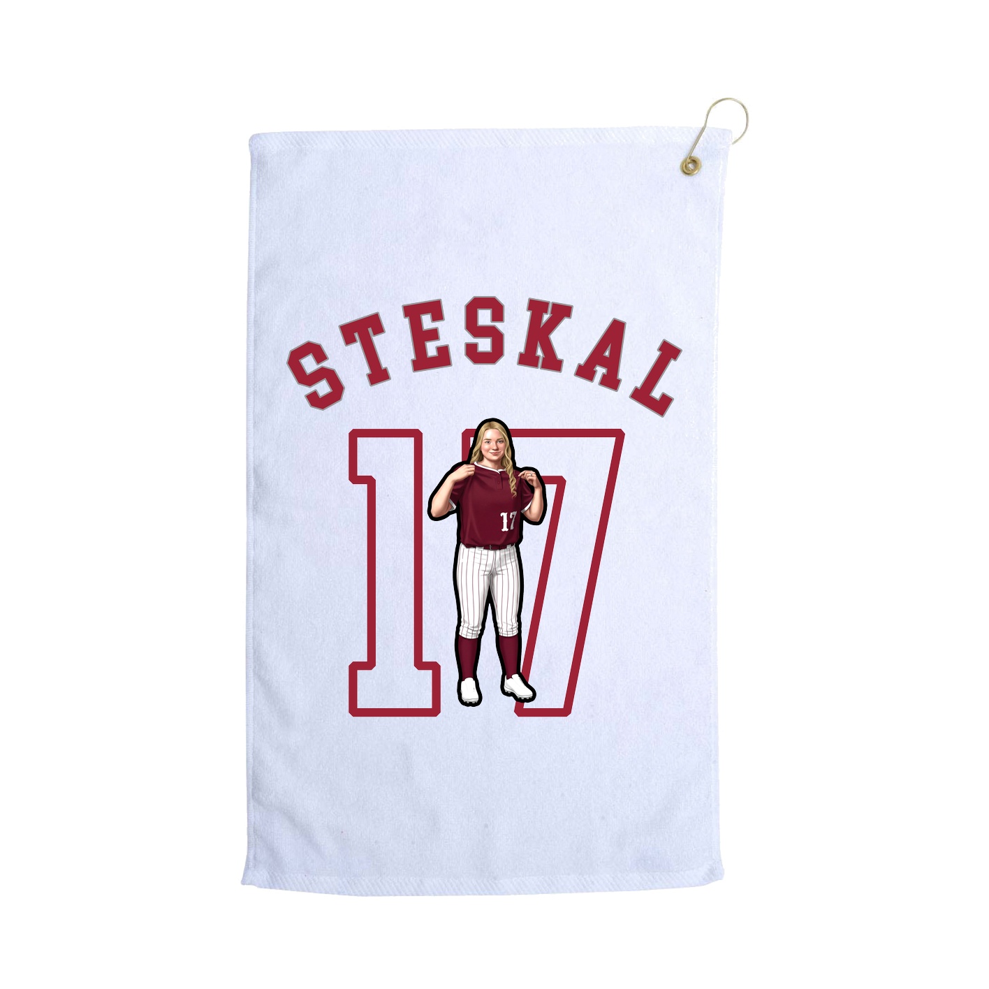 Golf Towel — Shirsey Arch in White