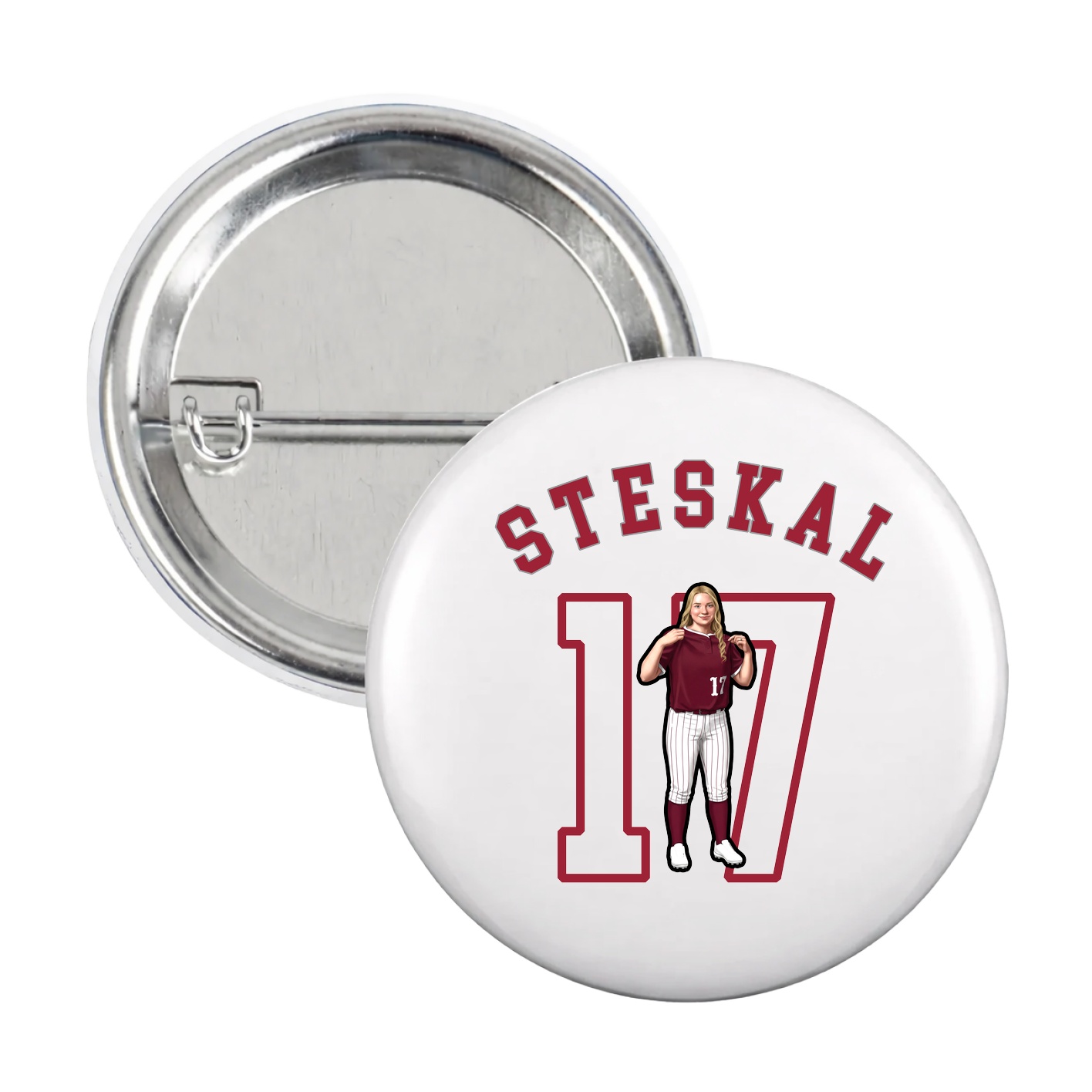 Game Day Button — Shirsey Arch in White