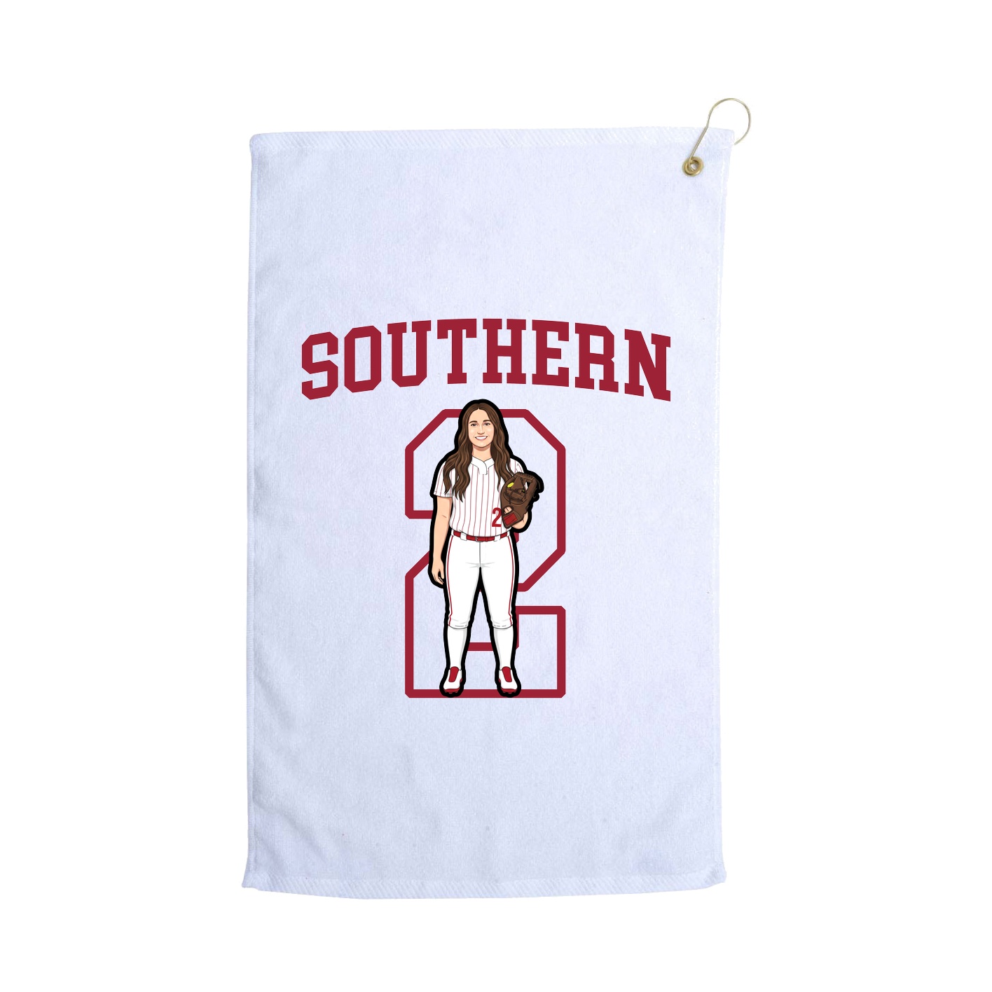 Golf Towel — Shirsey in White