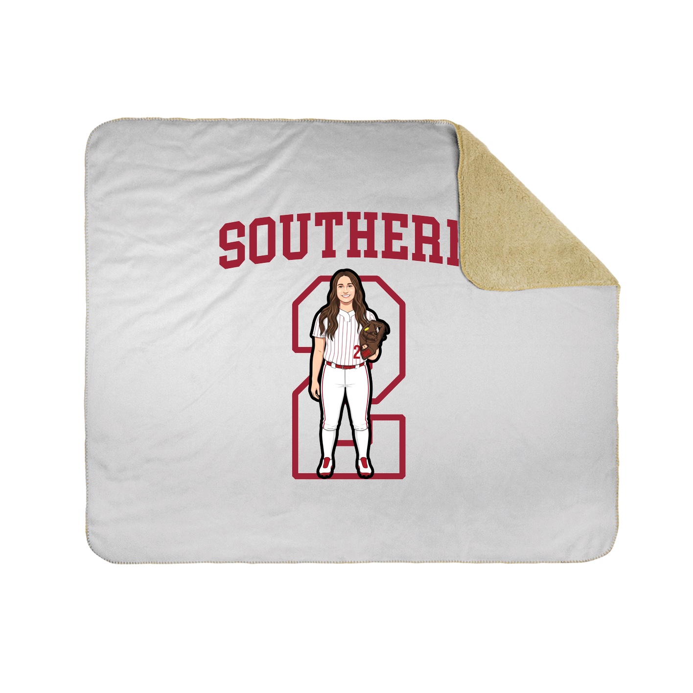 Throw Blanket — Shirsey in White