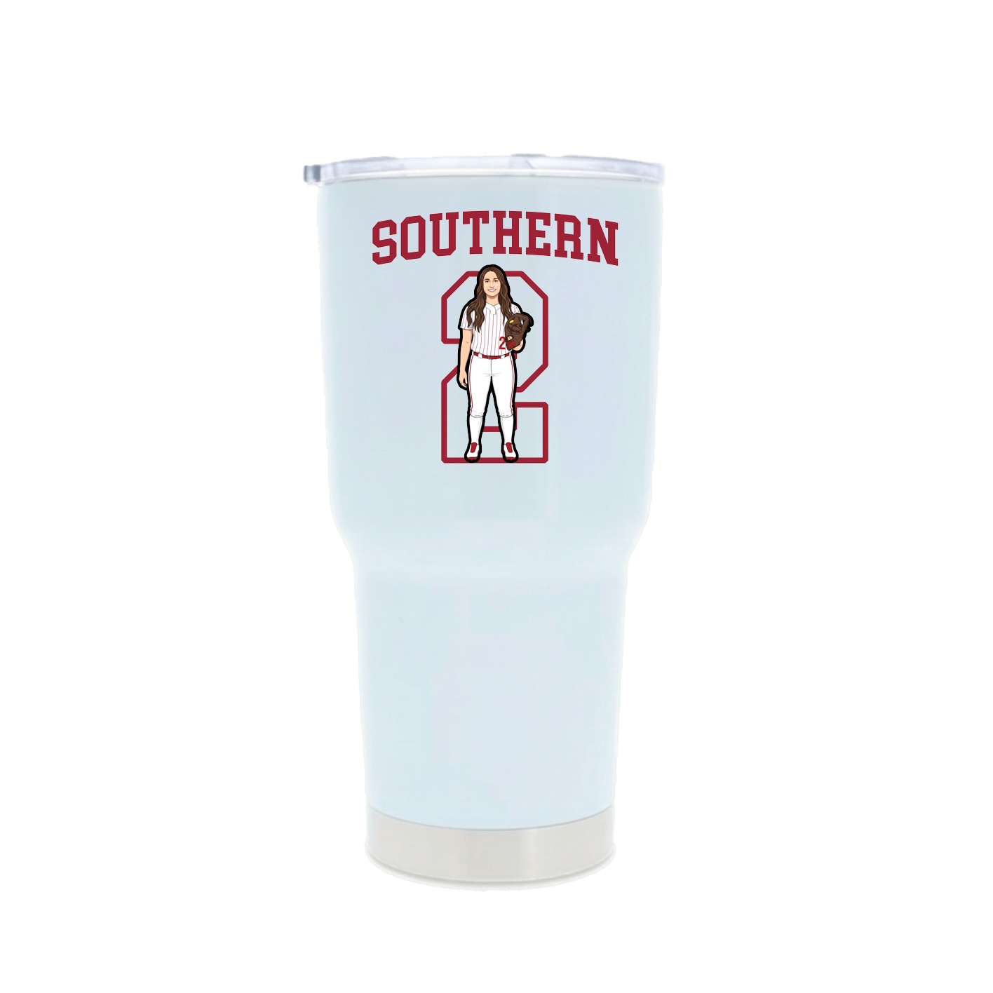 30oz Stainless Steel Tumbler — Shirsey in White