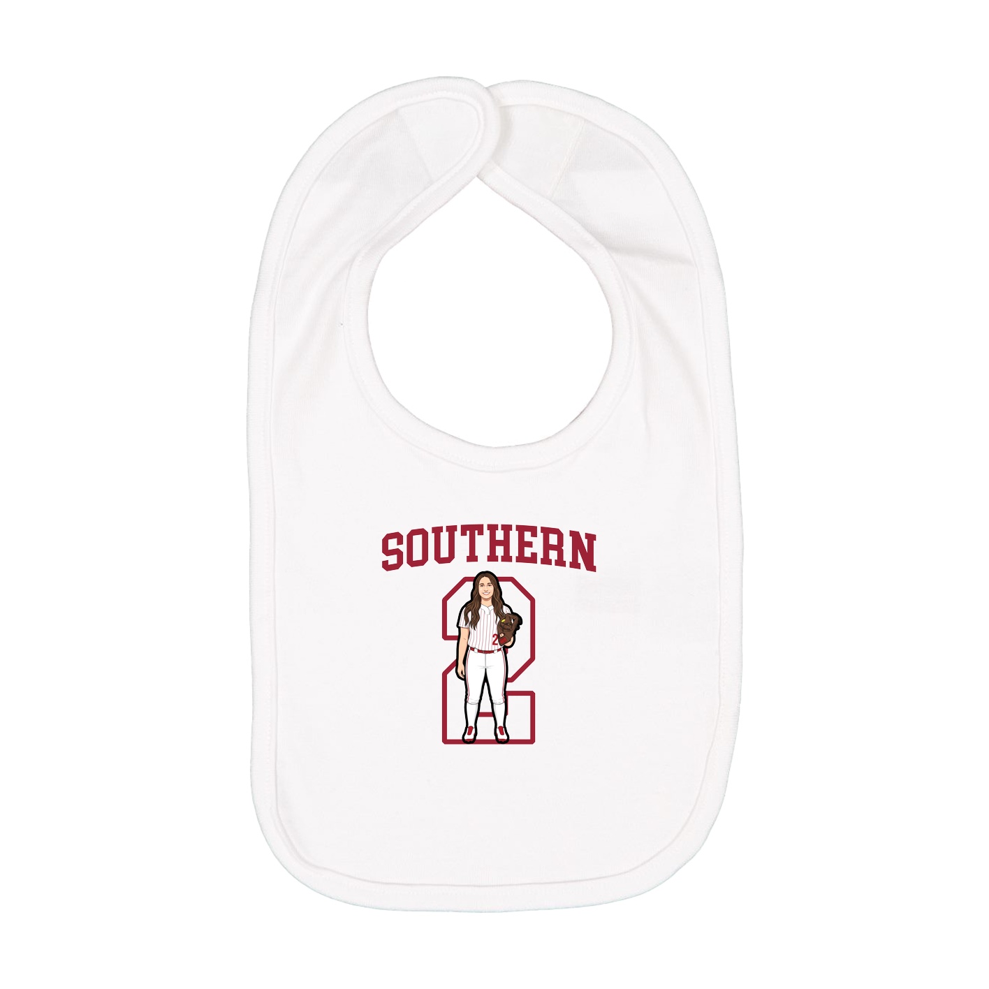 Infant Bib — Shirsey in White