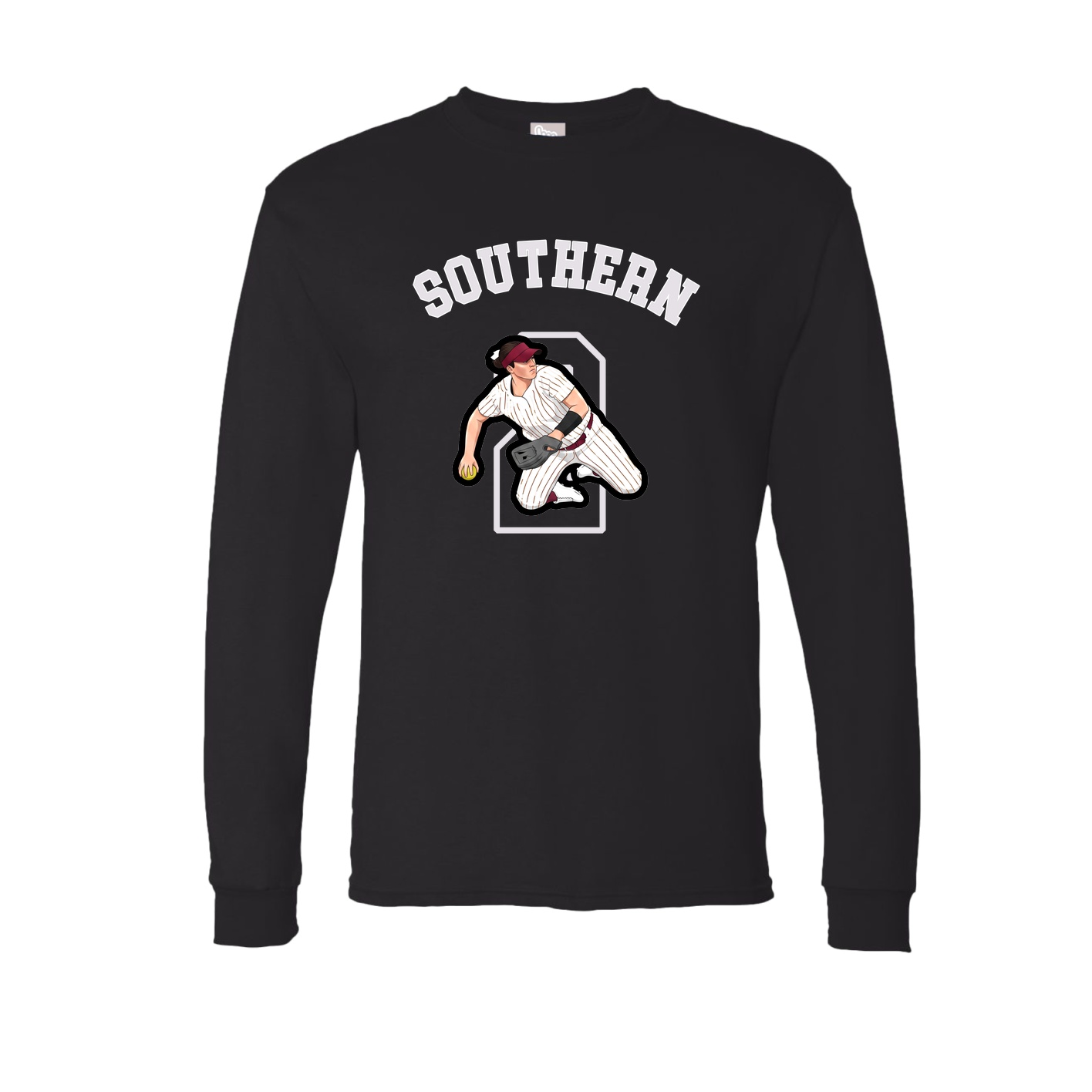 Long Sleeve Tee — Shirsey Arch in Black