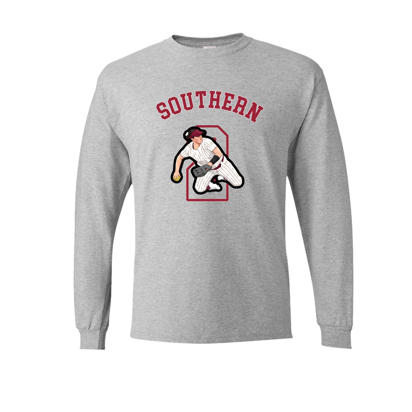 Long Sleeve Tee — Shirsey Arch in Grey