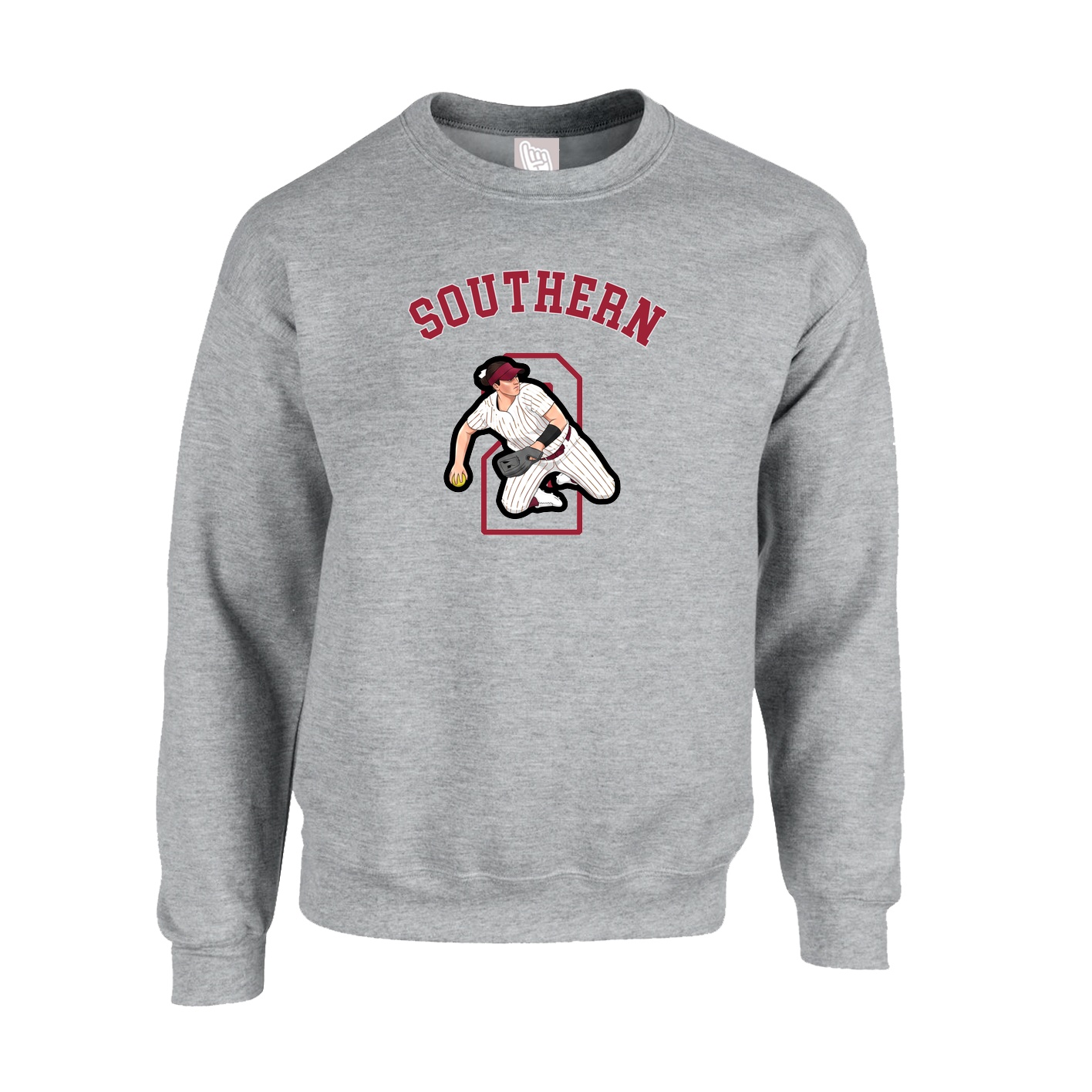 Fleece Crew — Shirsey Arch in Grey