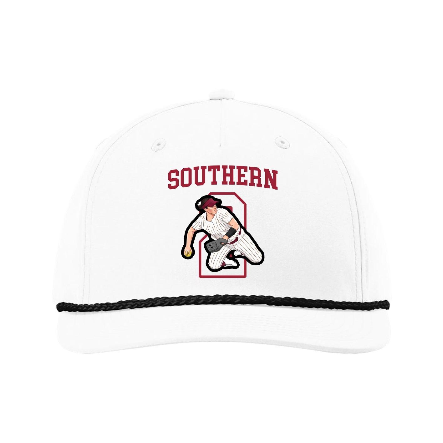 Five-Panel Classic Rope Cap — Shirsey in White