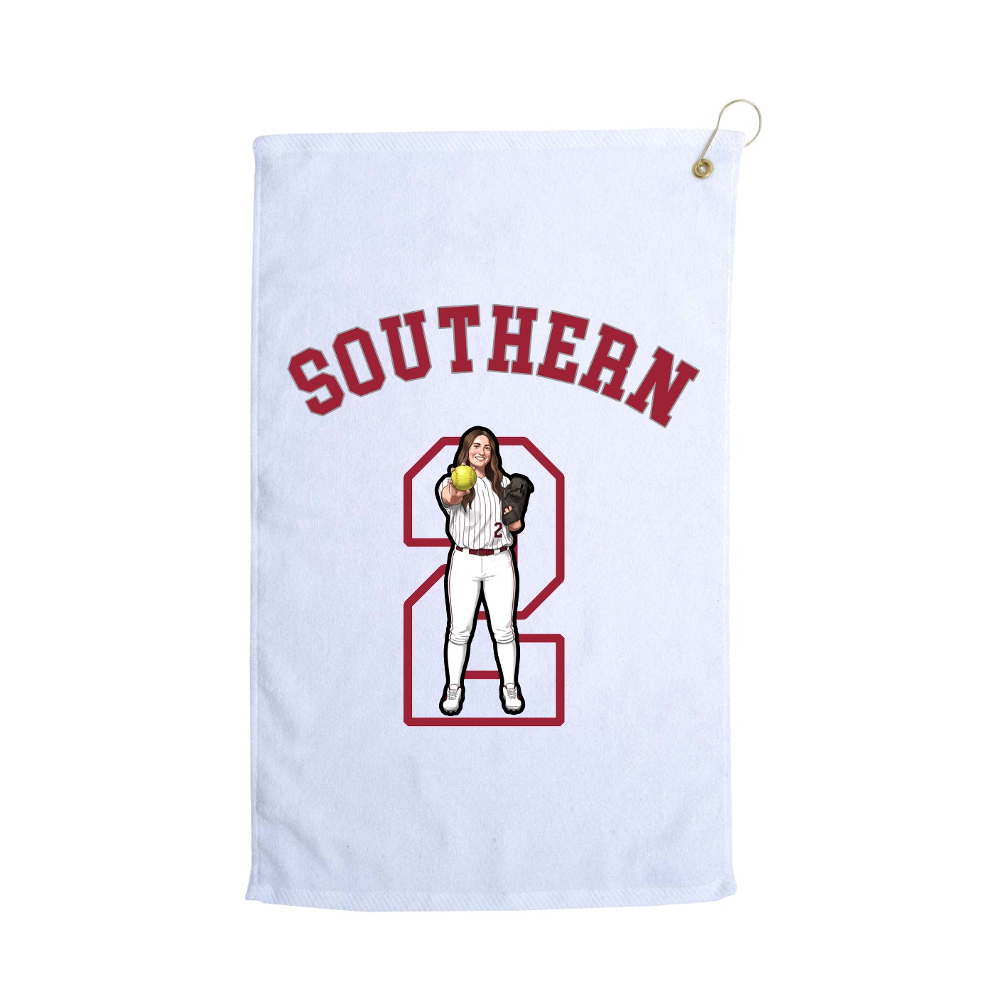 Golf Towel — Shirsey Arch in White