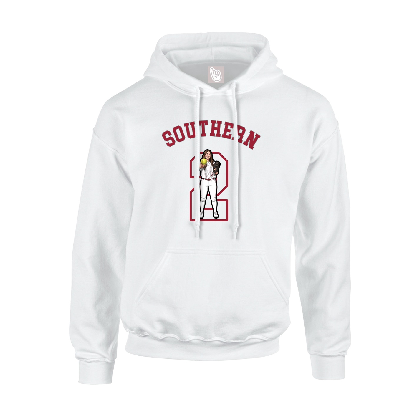 Youth Hoodie — Shirsey Arch in White