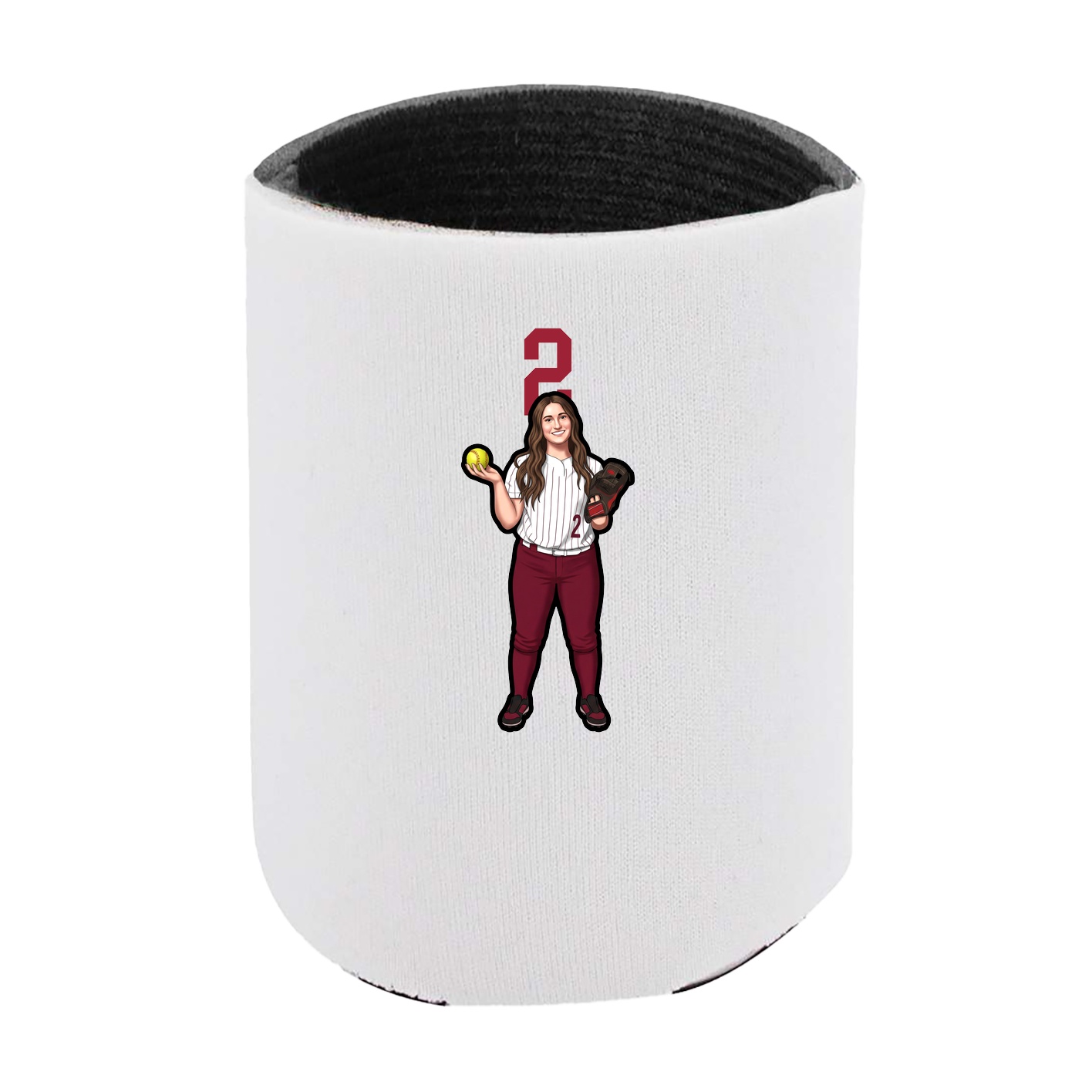 Can Holder — Number Top in White