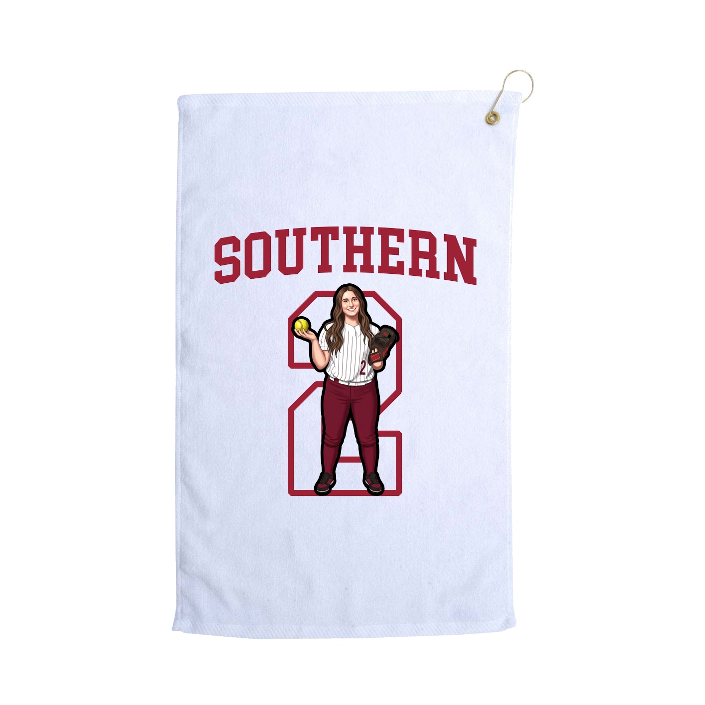 Golf Towel — Shirsey in White