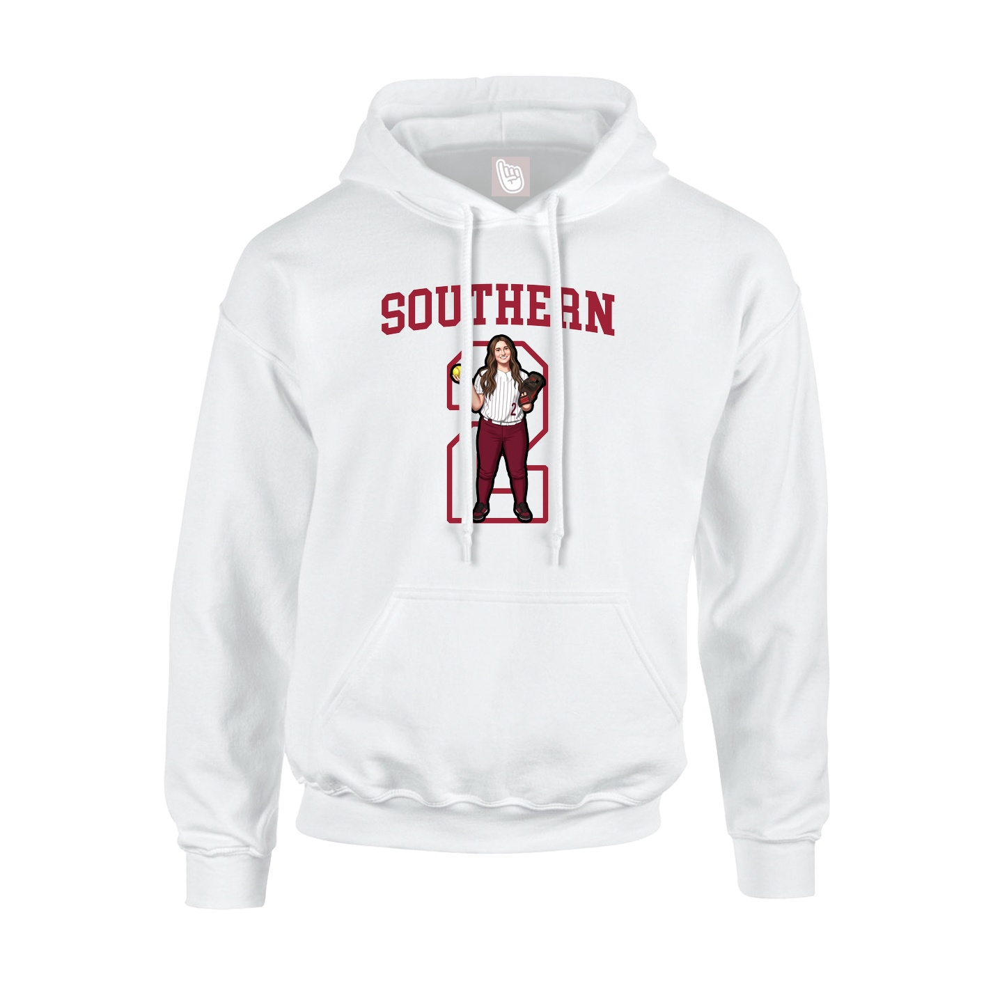 Hoodie — Shirsey in White