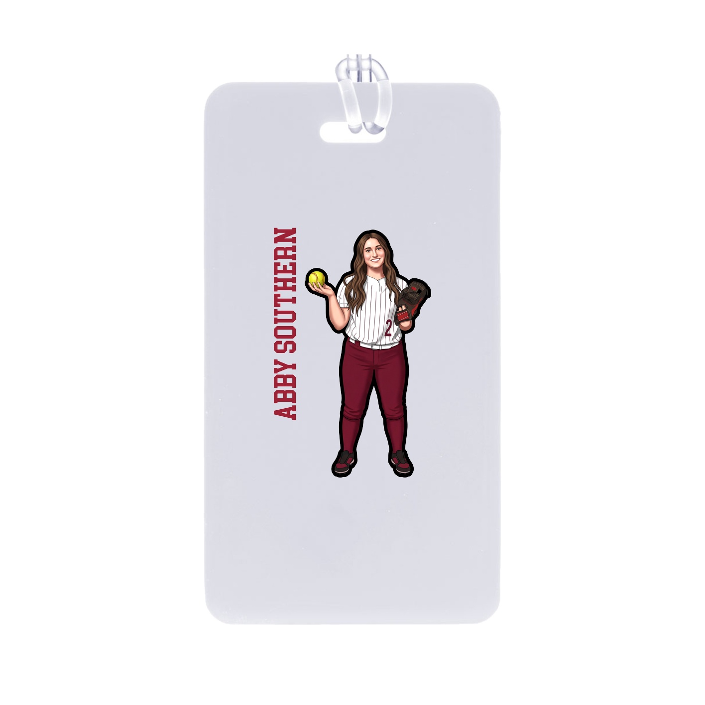 Bag Tag — Name Vertical in Classic