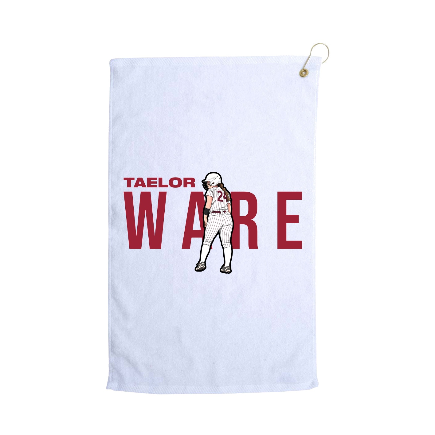 Golf Towel — Player Name in White