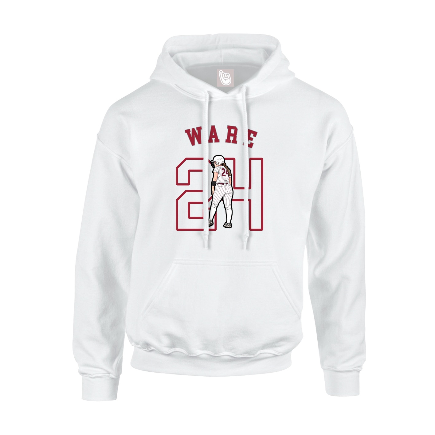 Youth Hoodie — Shirsey Arch in White