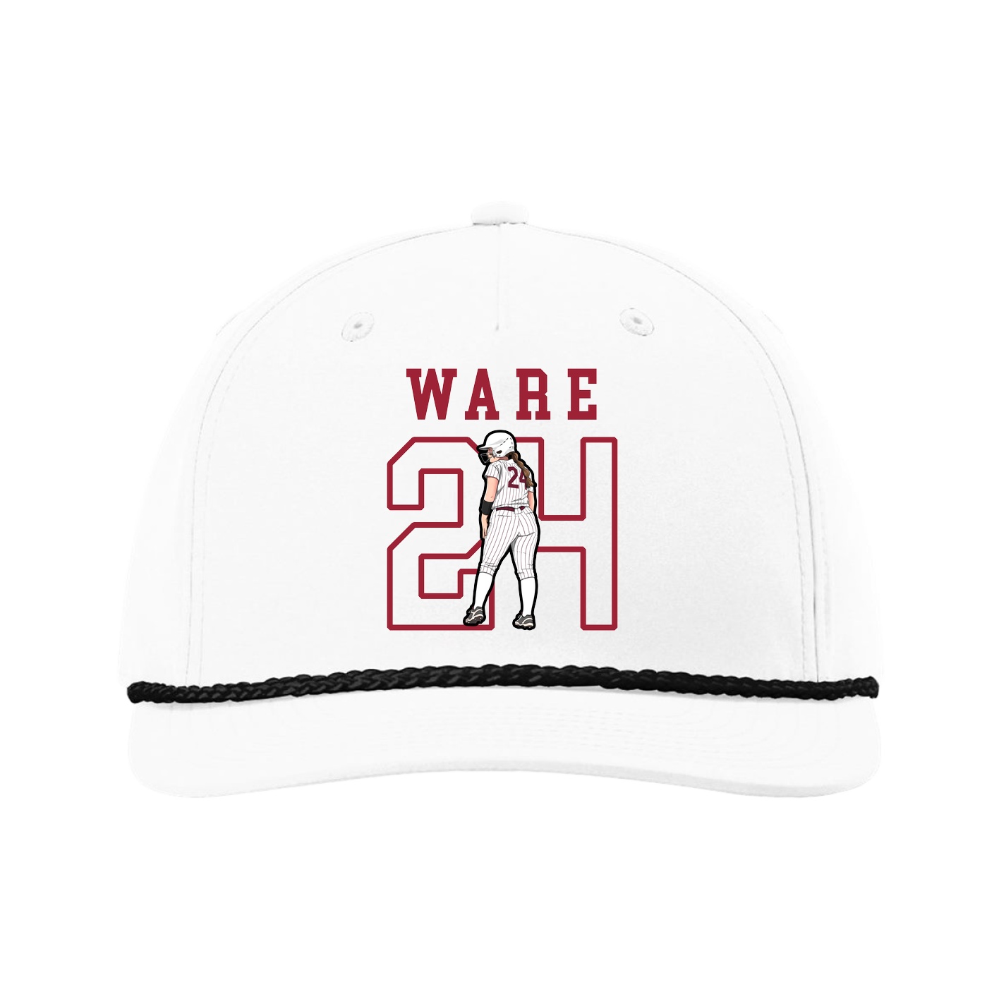 Five-Panel Classic Rope Cap — Shirsey in White
