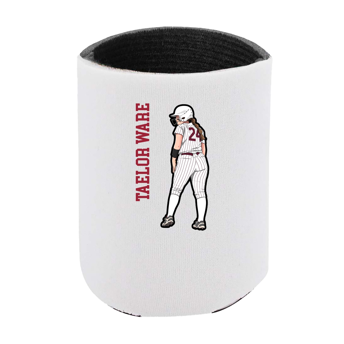 Can Holder — Name Vertical in White