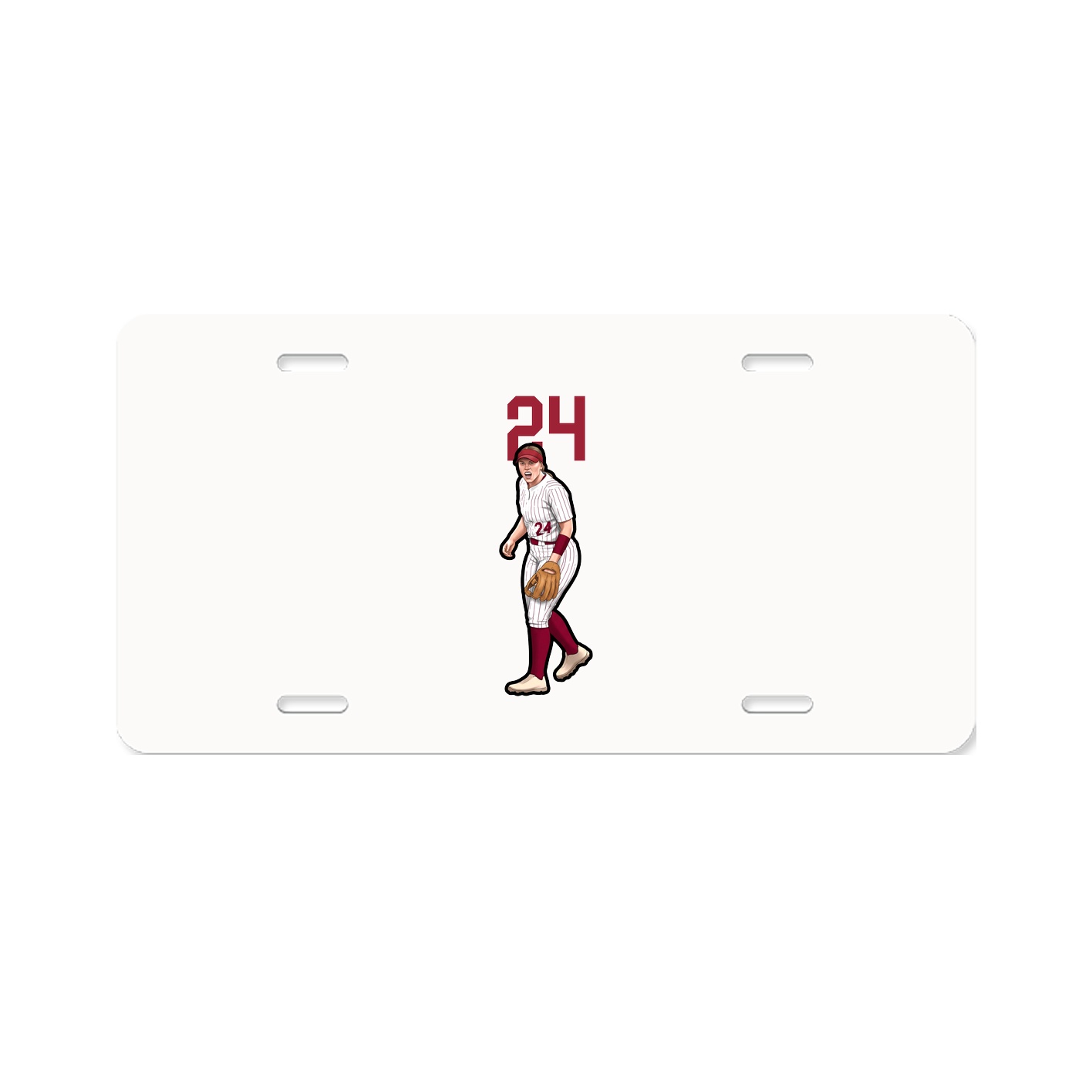 License Plate — Number Top in Classic