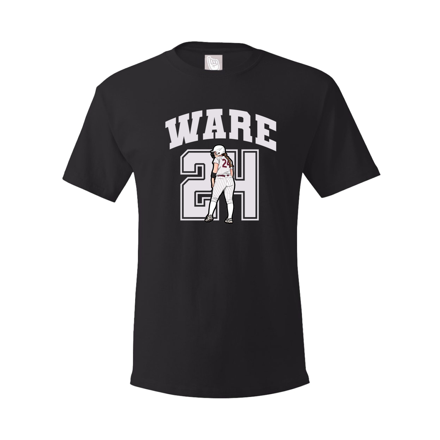 Youth Tee — Number in Black