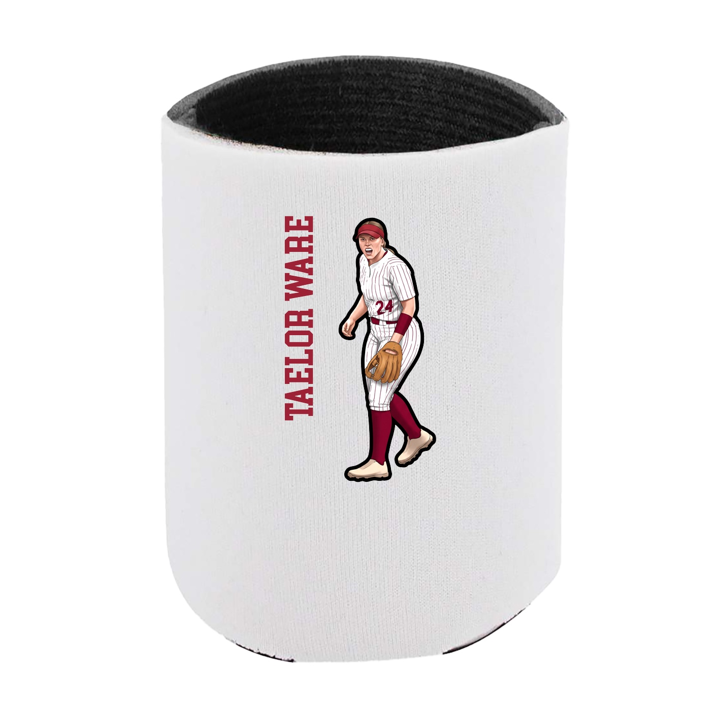 Can Holder — Name Vertical in White