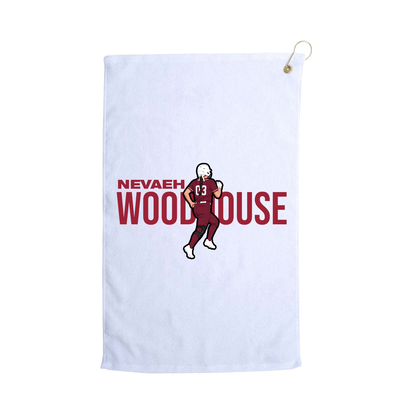 Golf Towel — Player Name in White