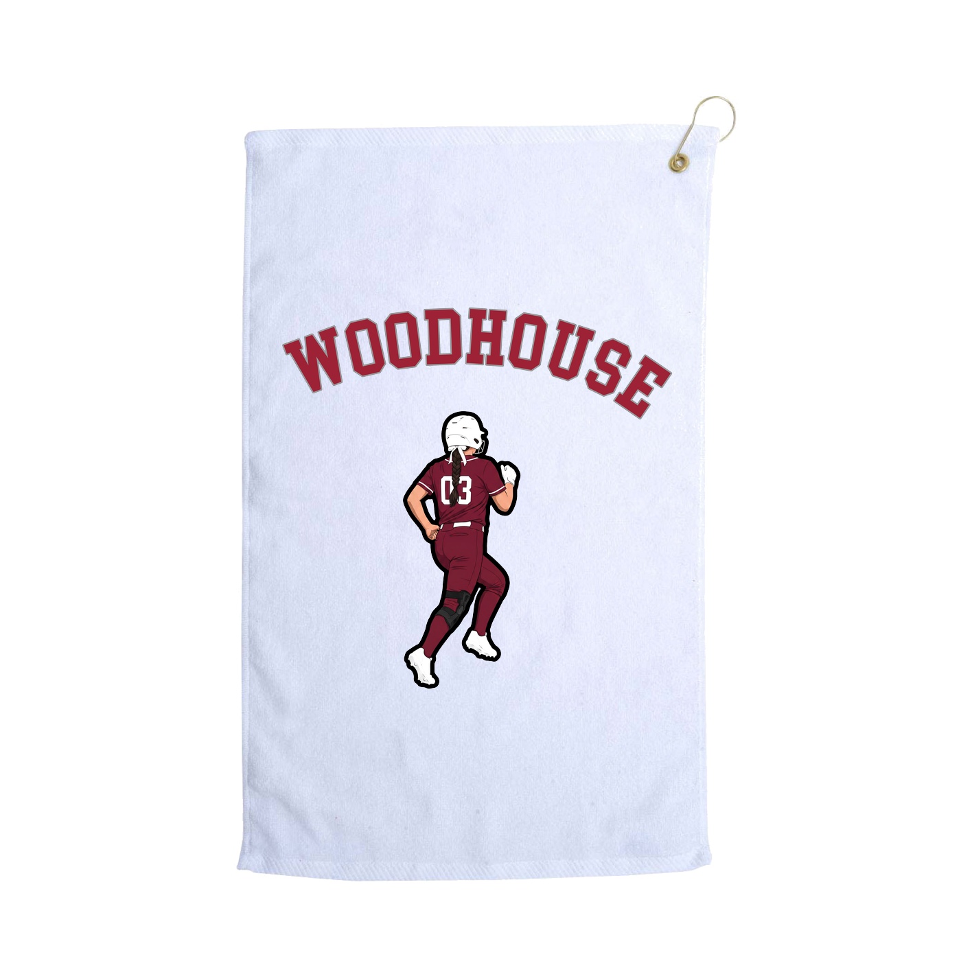 Golf Towel — Shirsey Arch in White