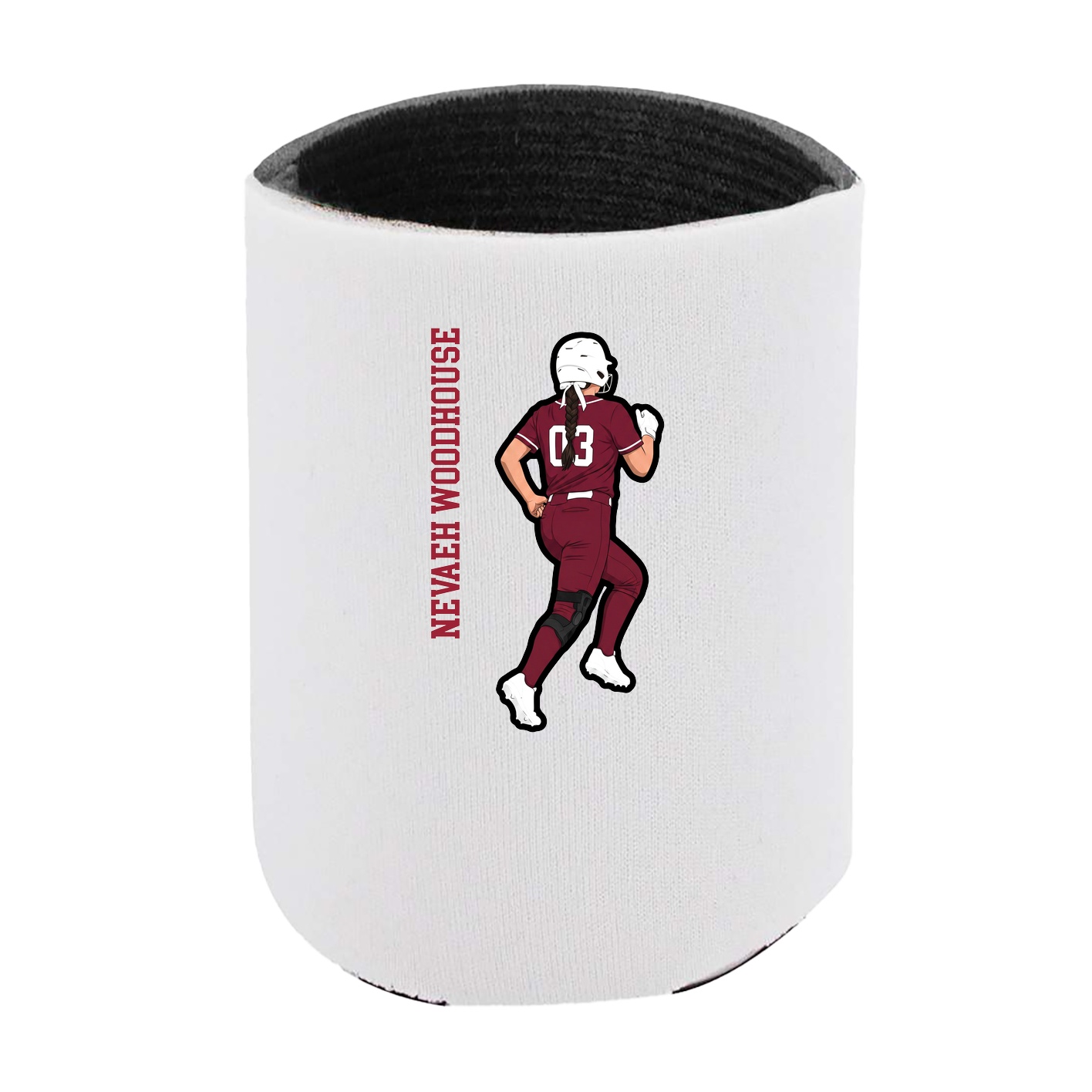 Can Holder — Name Vertical in White
