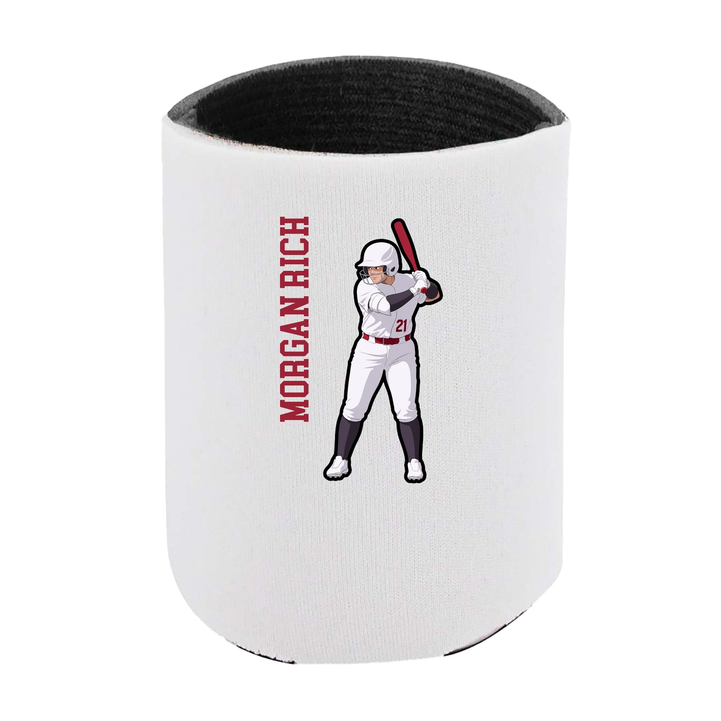 Can Holder — Name Vertical in White