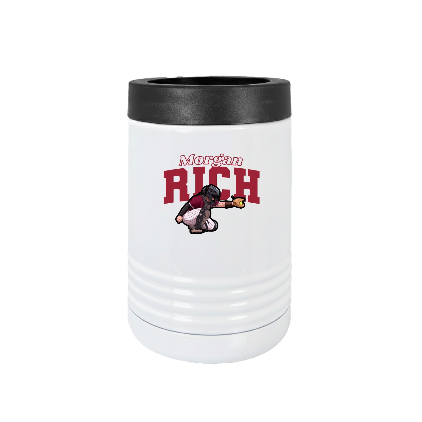 Beverage Holder — Name Arch in White