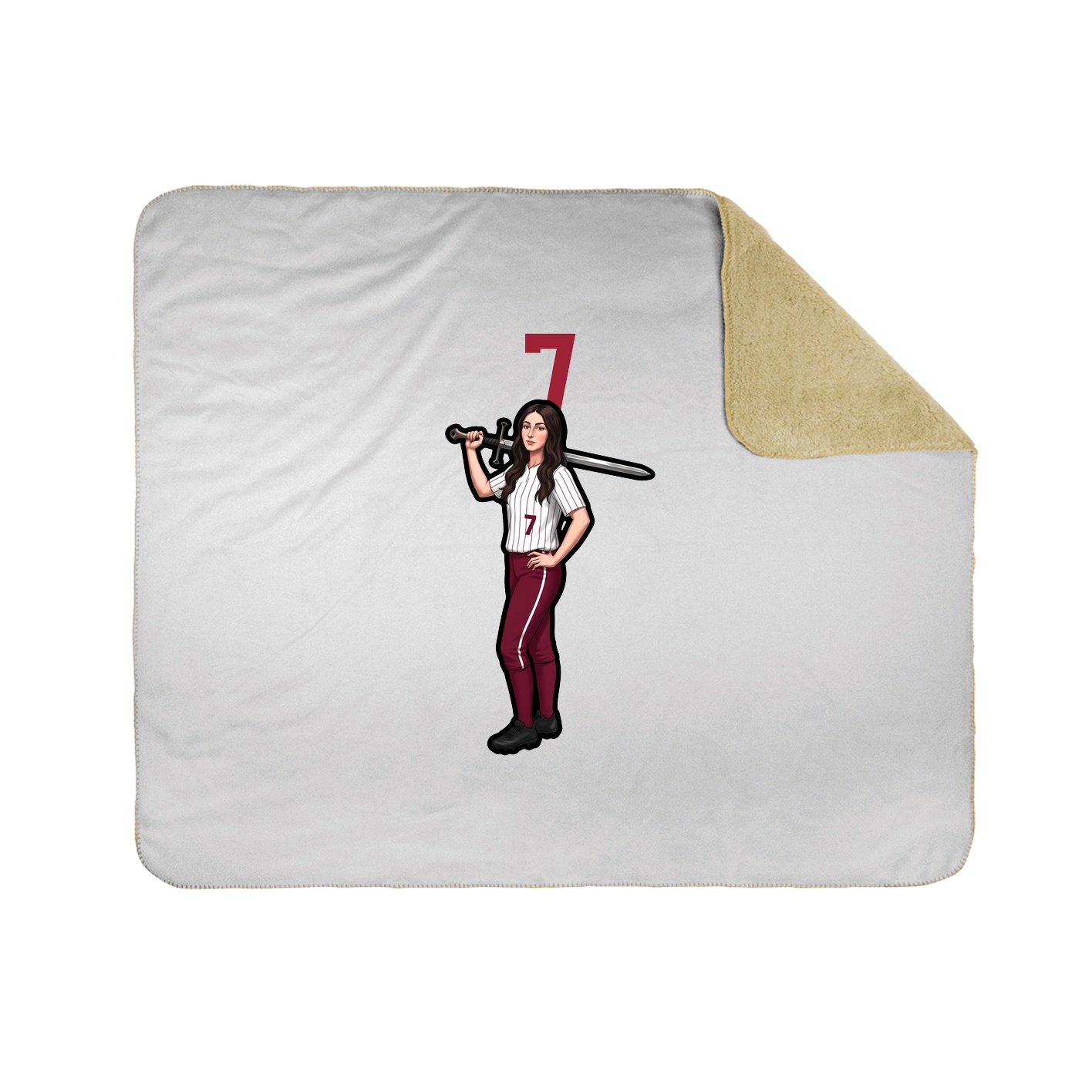 50x60 Sherpa Lined Throw Blanket