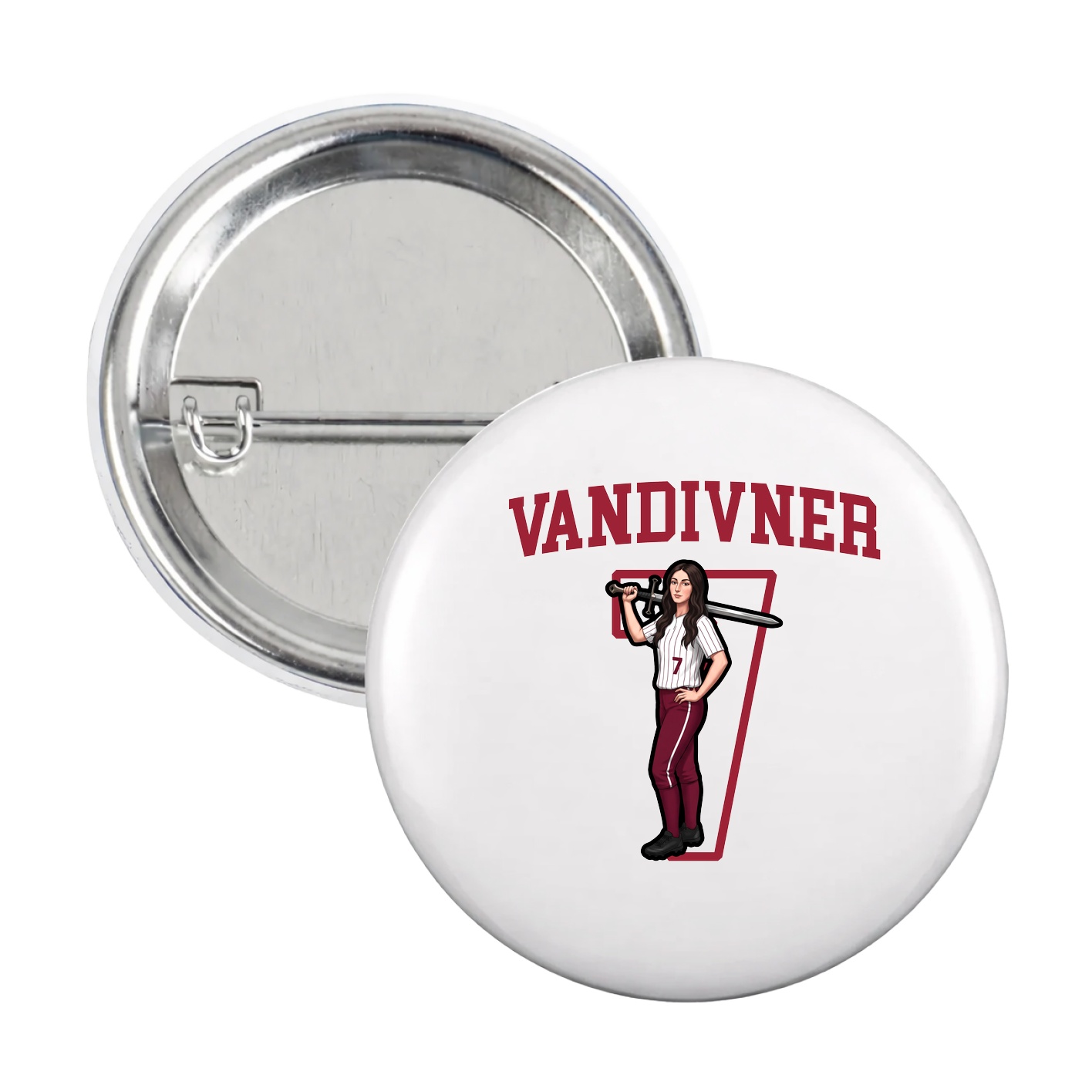 Game Day Button — Shirsey in White