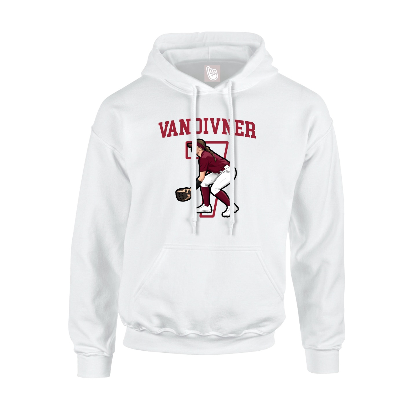 Hoodie — Shirsey in White